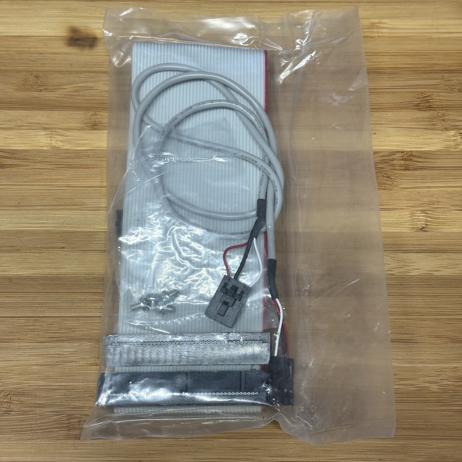 20" 40-Pin Dual-Device IDE Cable + 24" 4-Pin CD Audio Cable NOS