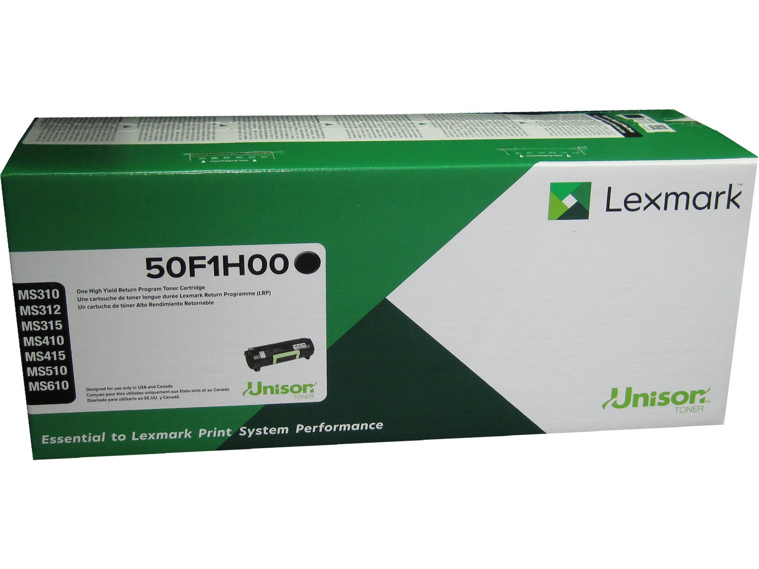 Lexmark 50F1H00 Black High Yield Toner Cartridge RP 5k Genuine OEM