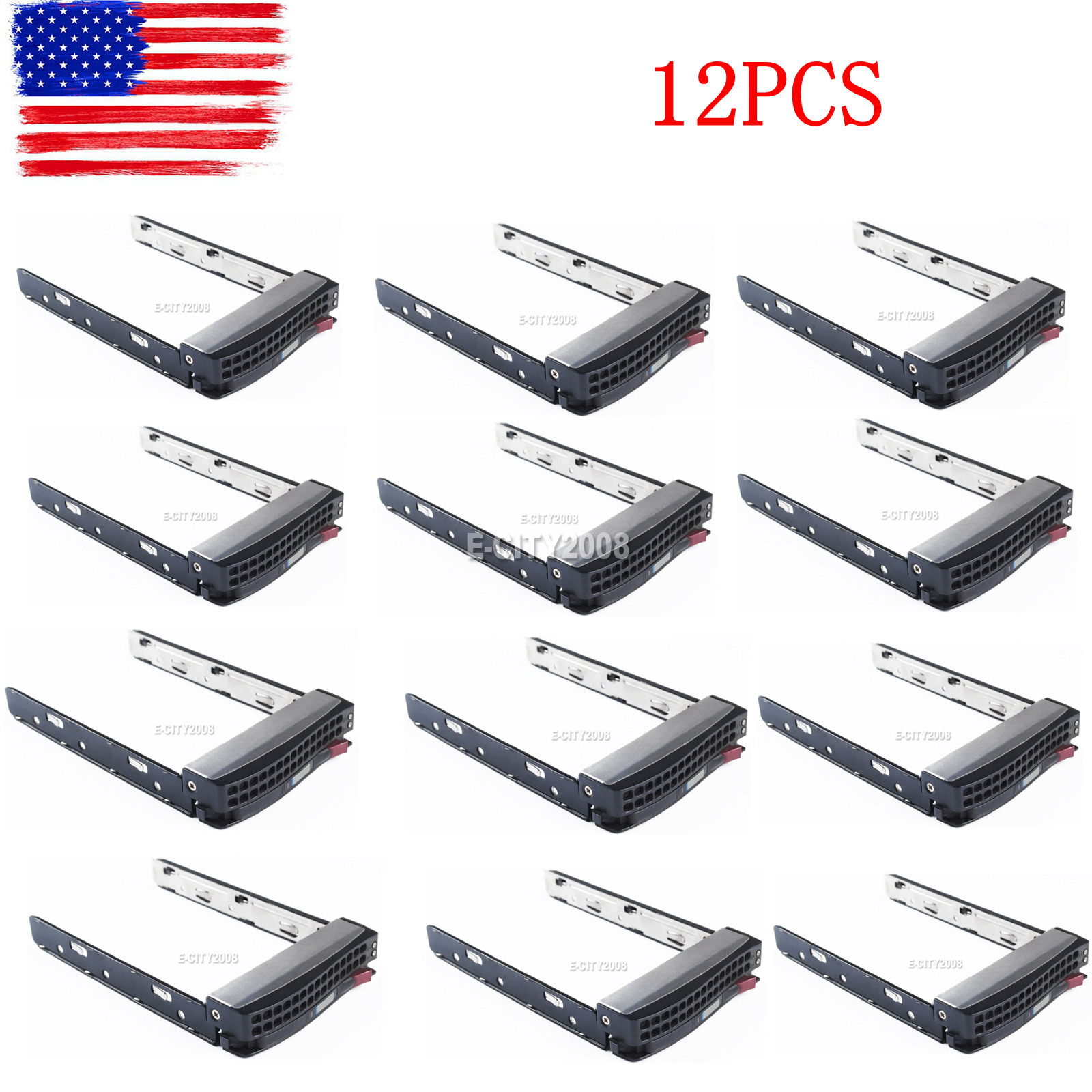 Lot of 12PCS Supermicro 3.5” Hard Drive Tray MCP-220-00075-0B