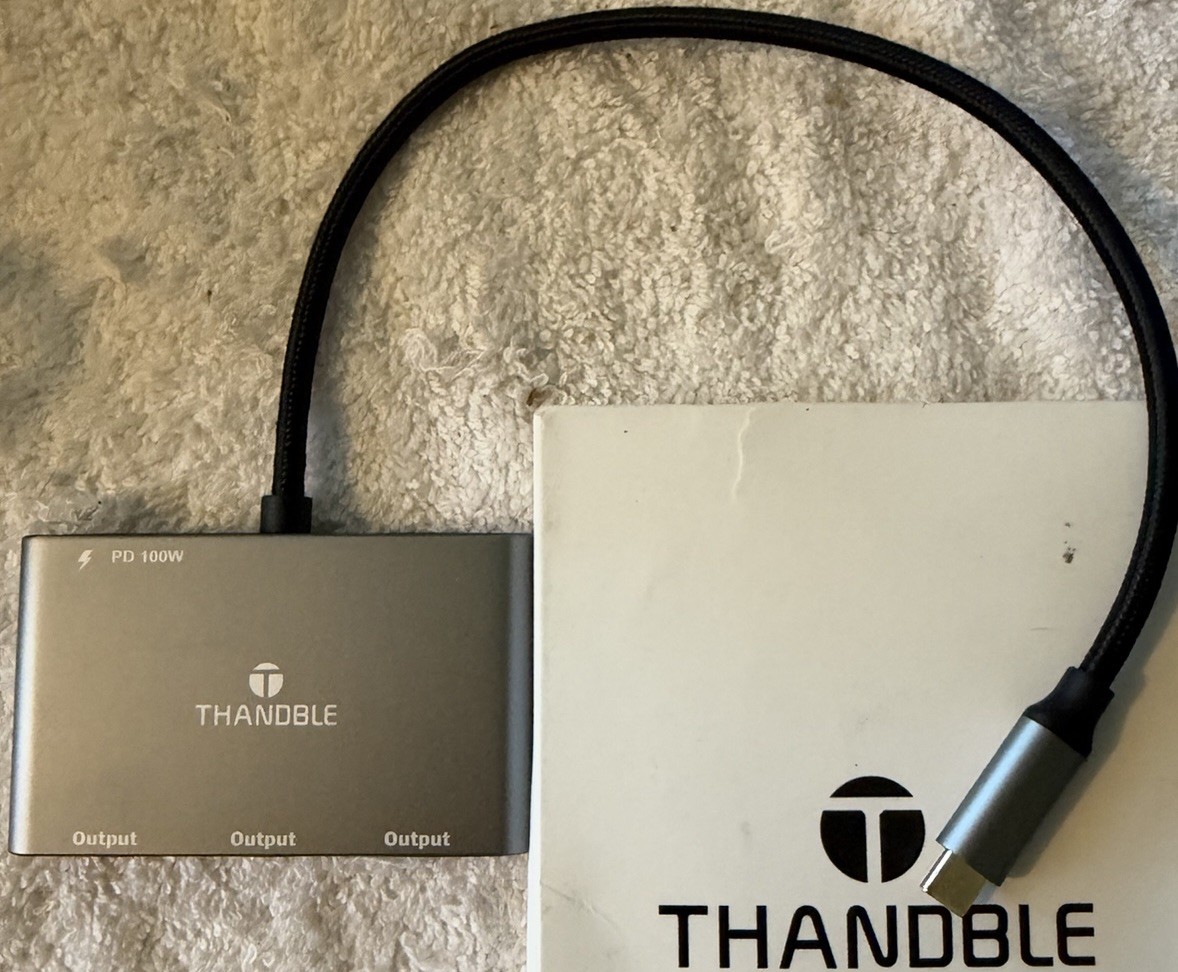 THANDBLE USB C to Dual DisplayPort Adapter and HDMI with 100W PD Charging FREESH