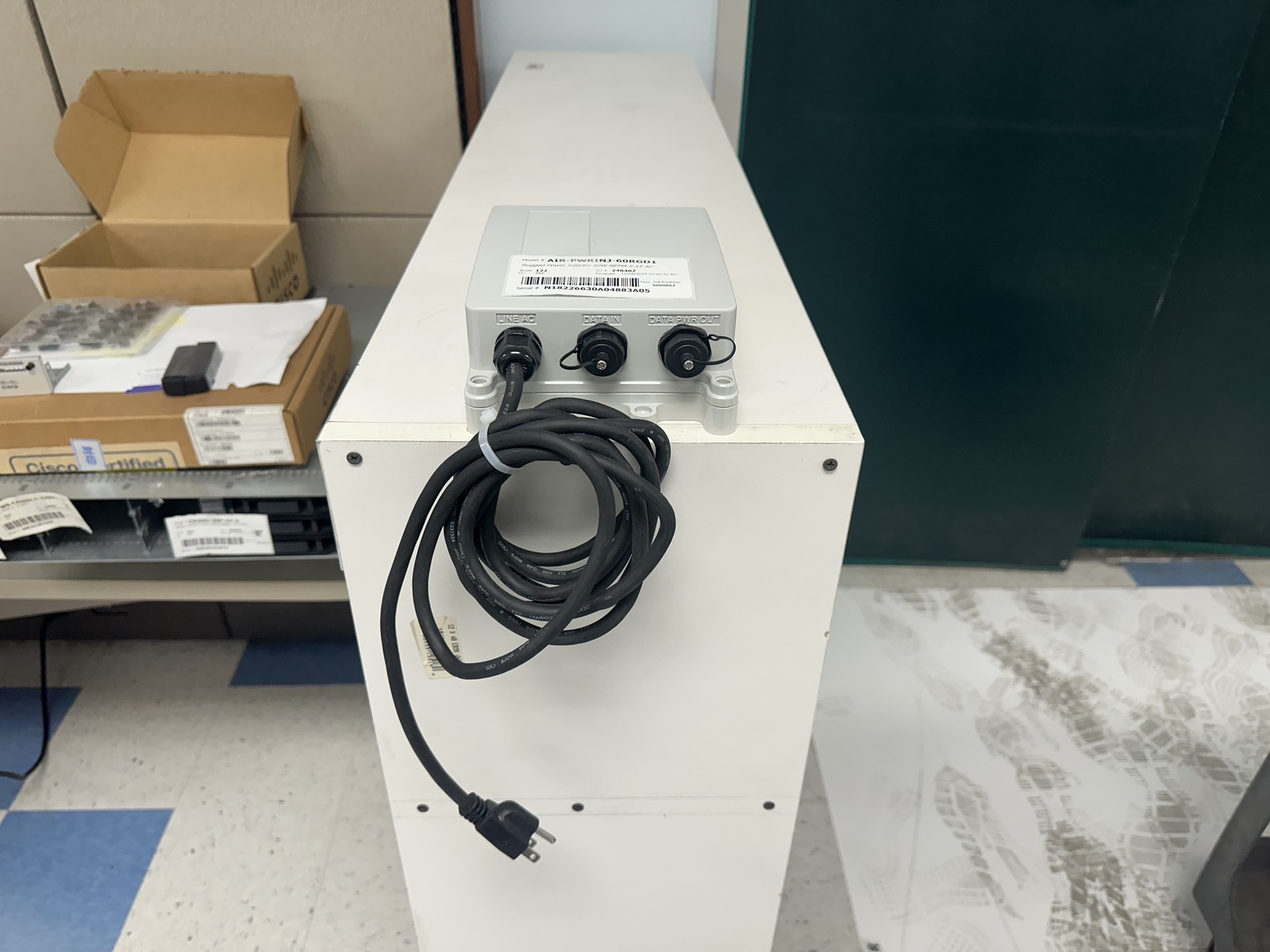 Cisco AIR-PWRINJ-60RGD1 Rugged Power Injector 60W NEMA 5-15 AC