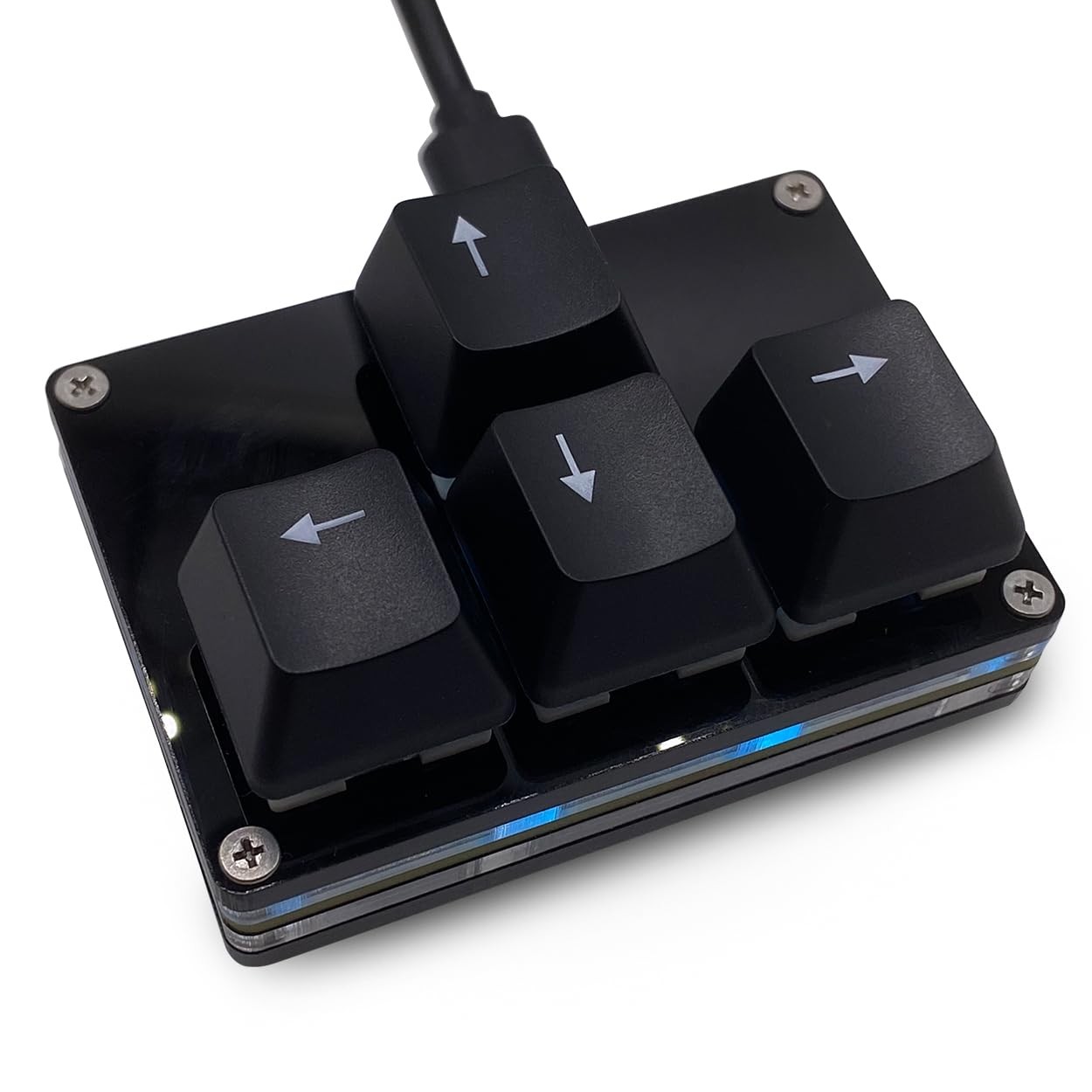 Mini 4-Key Keypad WASD Arrow Key Keycaps Keyboard One-Handed Mechanical Gamin...