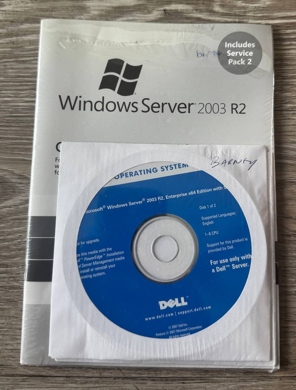 Microsoft Windows Server 2003 R2 Enterprise x64 Dell OEM CD Set