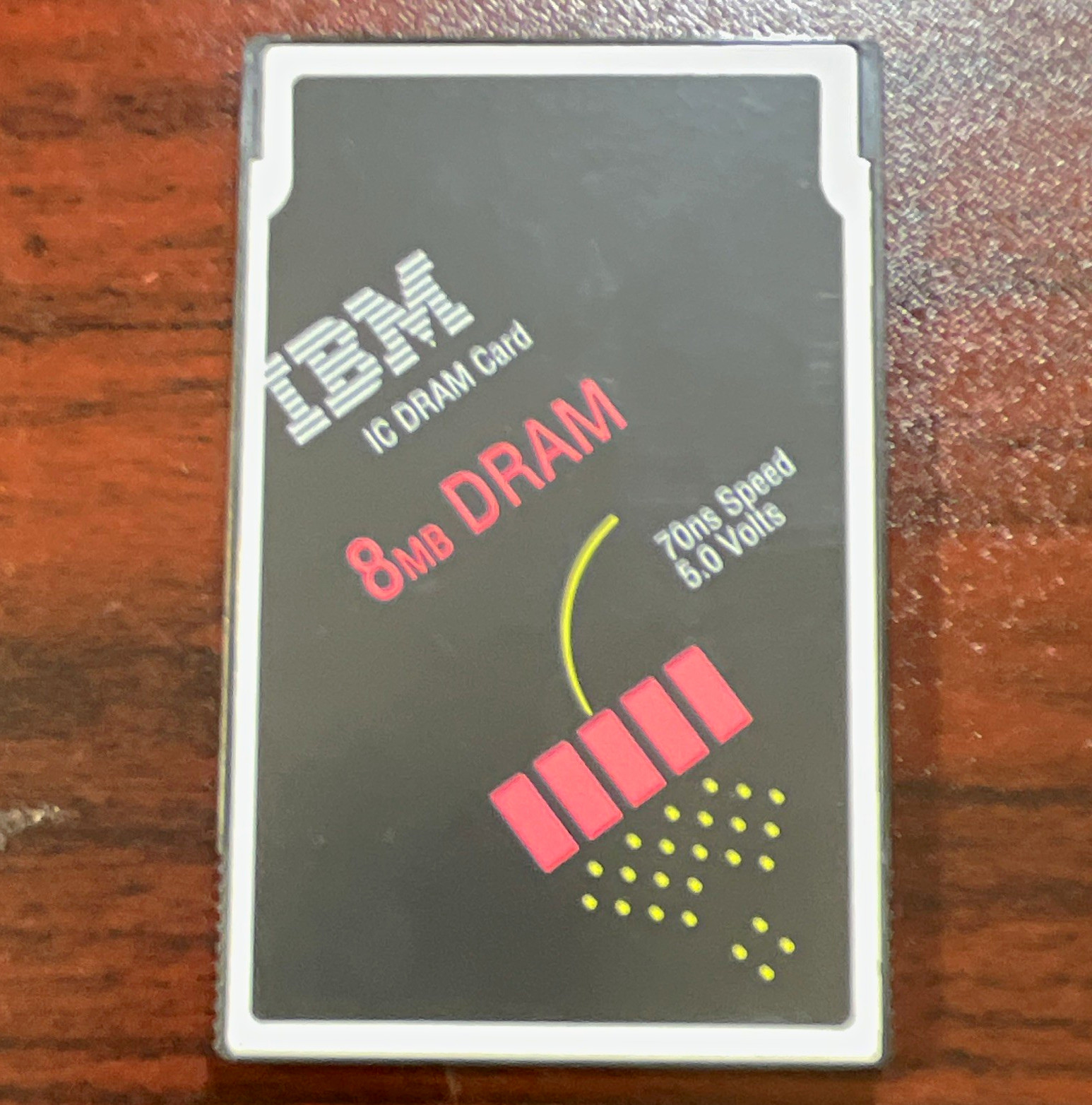 IBM IC DRAM Card 8MB 70ns PC Card 68-Pin Non-Parity RAM 1x8MB 92G7288