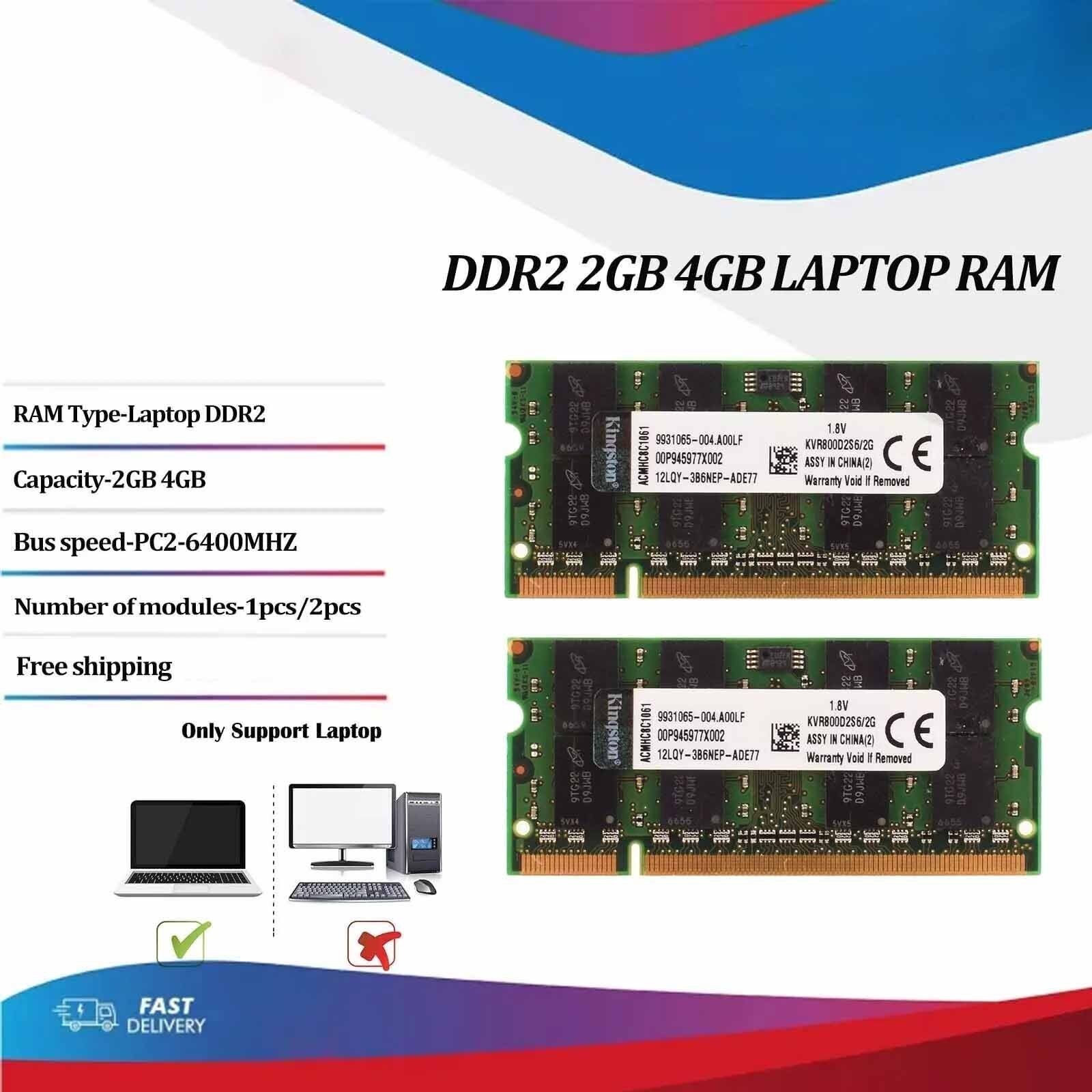 DDR2 4GB 8GB(2×4GB) PC2-6400 800MHz Laptop SODIMM Memory RAM 200pin Notebook lot