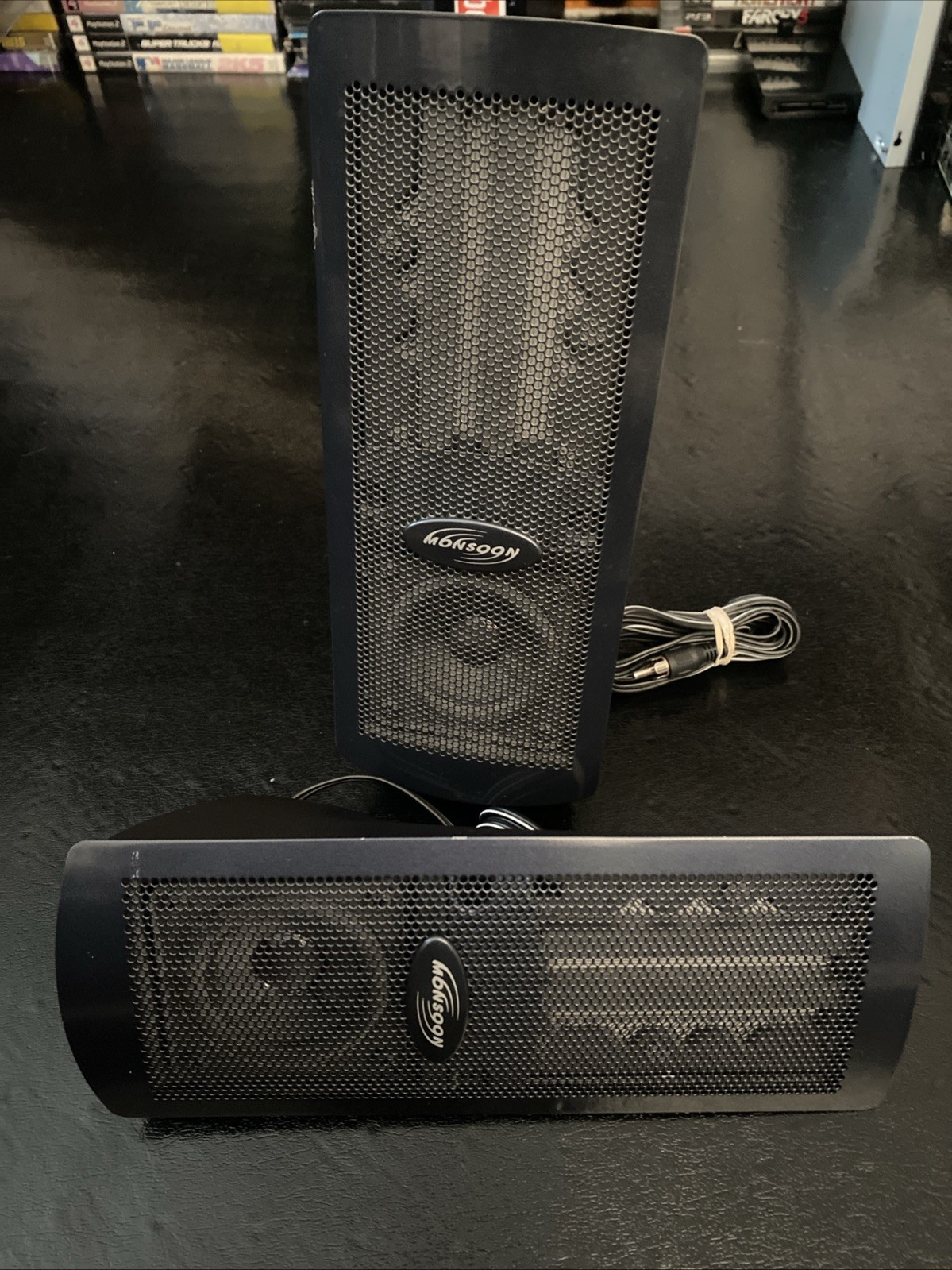 MONSOON MH-500 Flat Panel 2.1 PC Multimedia Satellite Planar Speakers *READ*