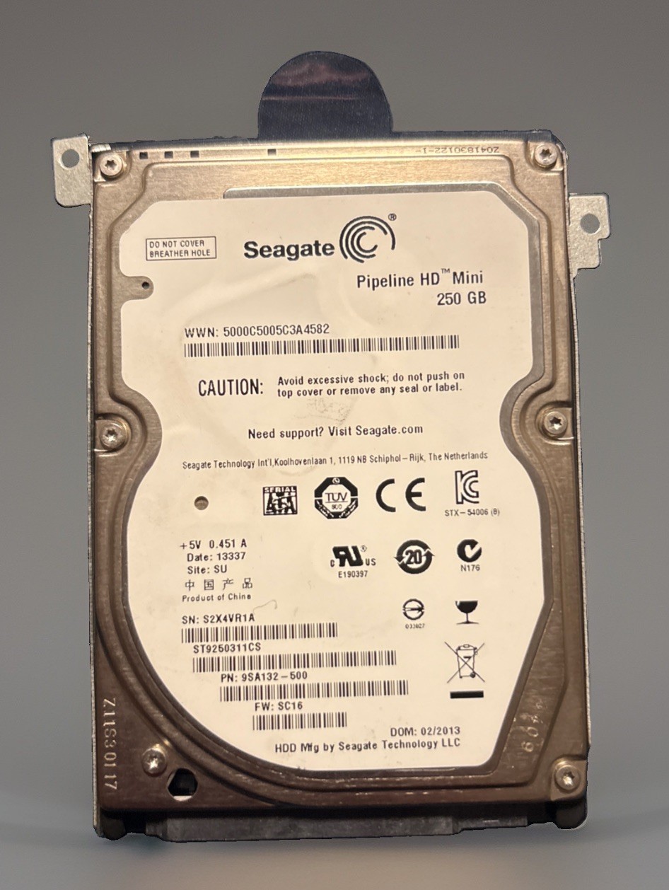 Seagate Momentus 250 GB 2.5” SATA Laptop HDD, ST9250311CS-Tested 100% Health
