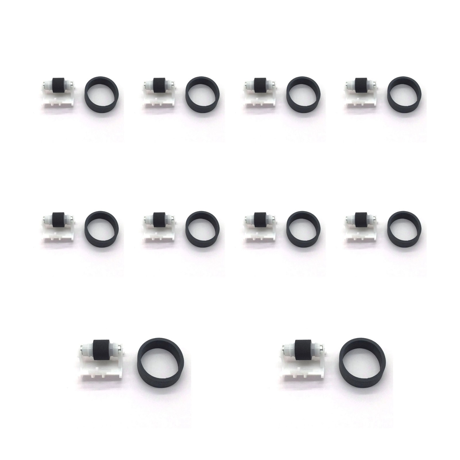 10sets Feed Separation Pickup Roller Rubber Tire For Epson L3158 L3110 L3106