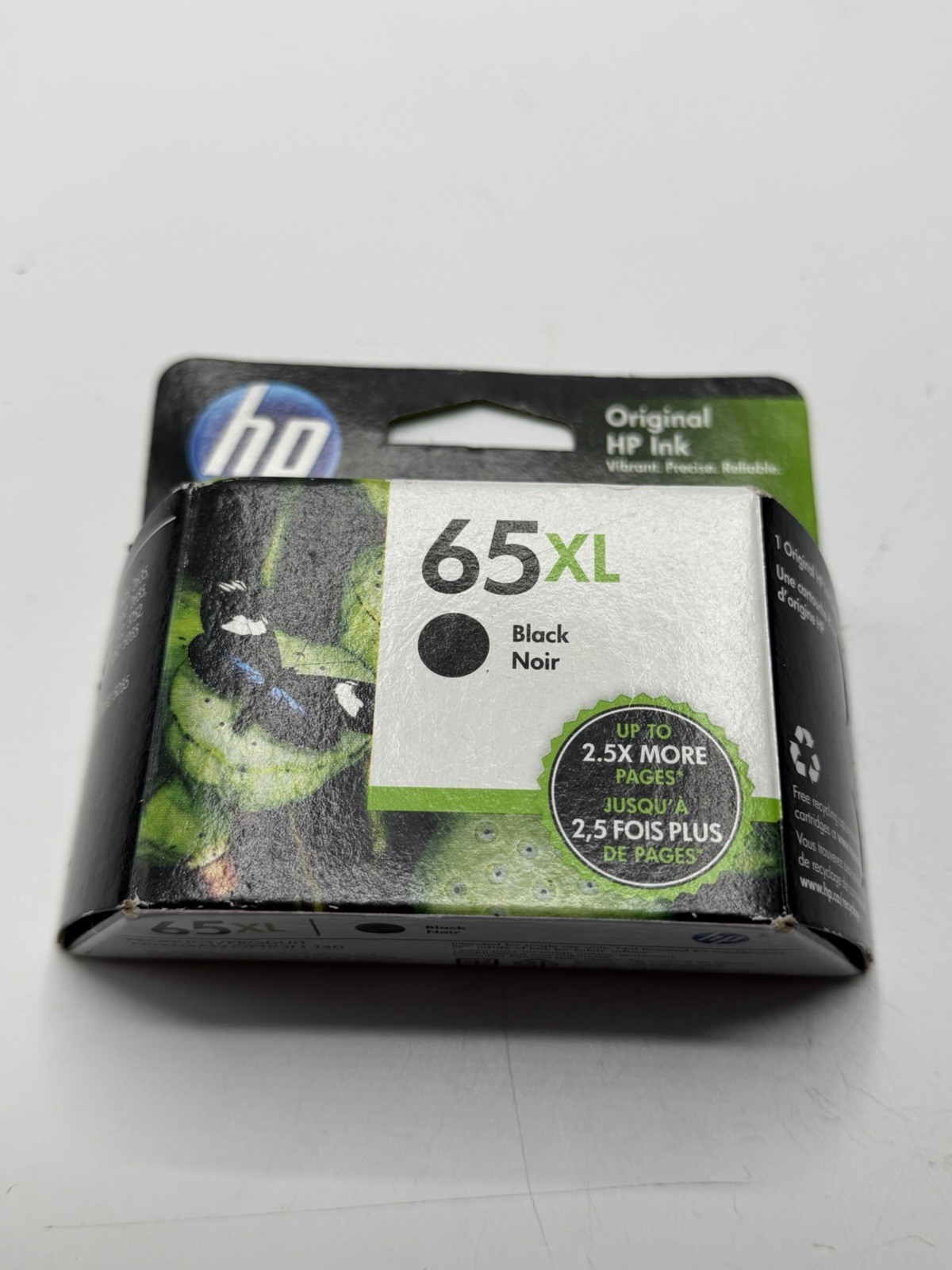 GENUINE HP 65XL Black Inkjet Ink Cartridge - New - Sealed - Warranty Ended 12/22