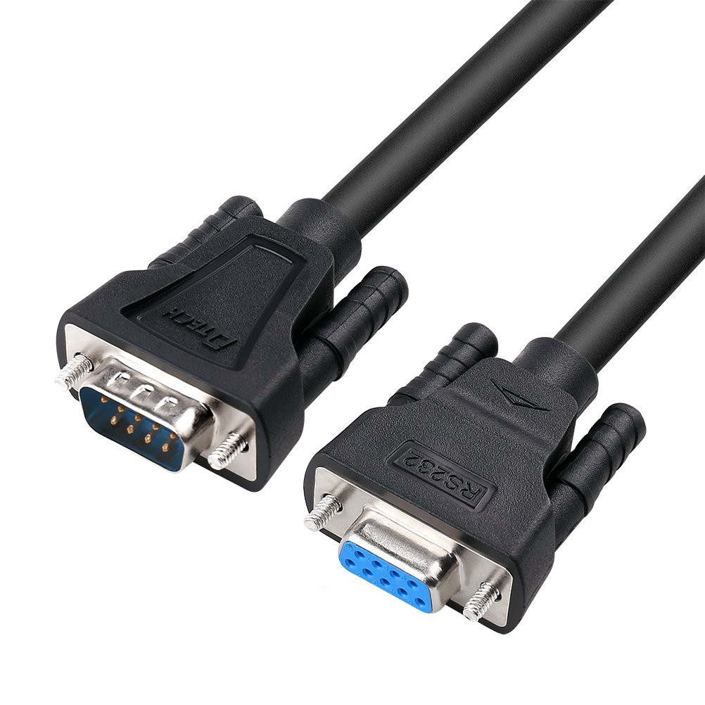 2M DB9 RS232 Serial Cable Male to Female Computer Monitor Cable 9 Pin Null Modem