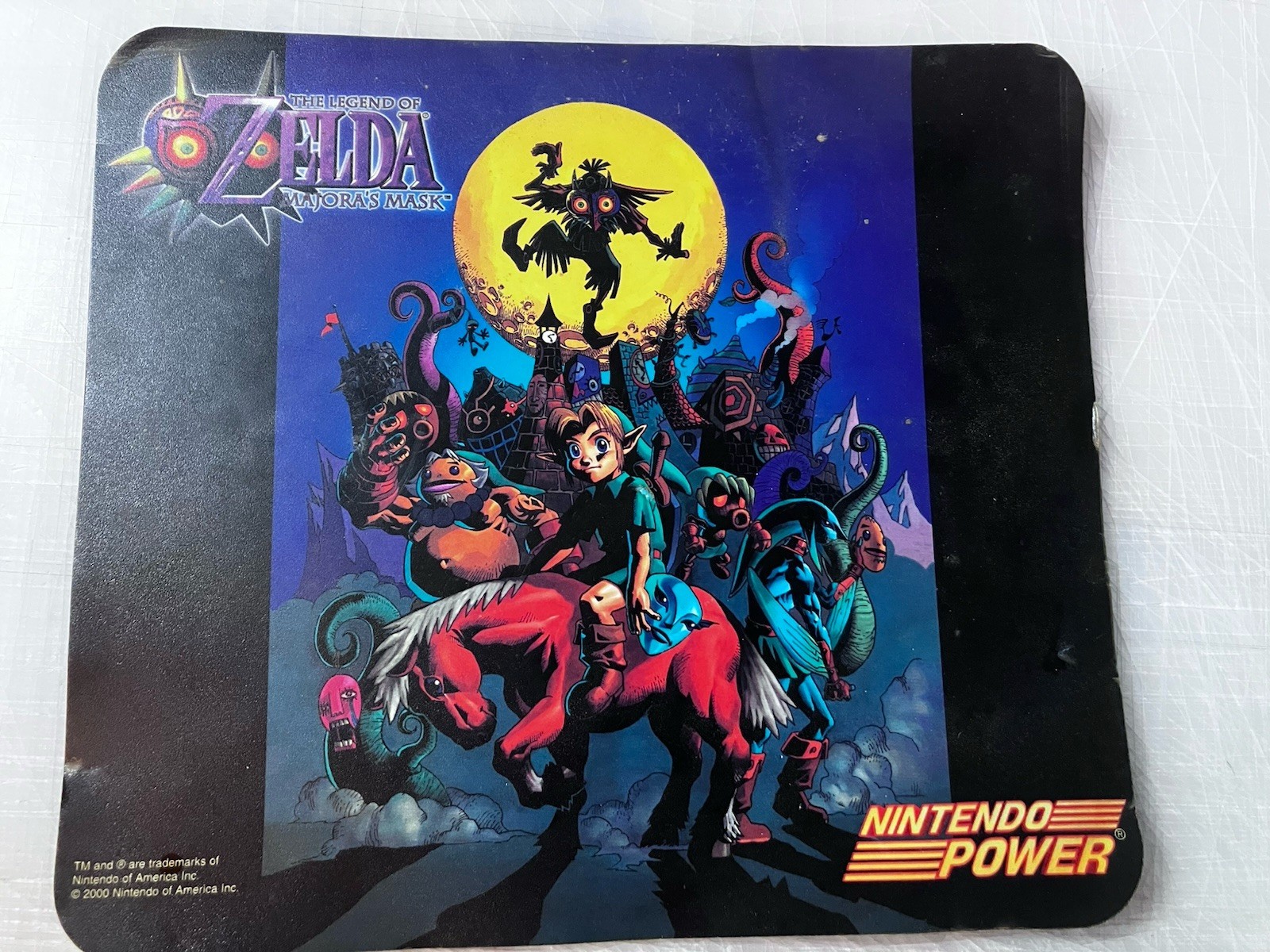 Rare 2000 Nintendo Power  Mouse Pad The Legend of Zelda Majora’s Mask Mousepad