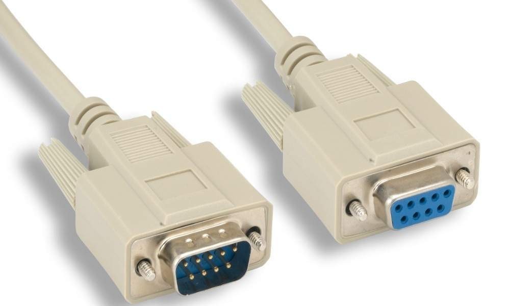 15FT DB9M to DB9F Serial Cable Extension