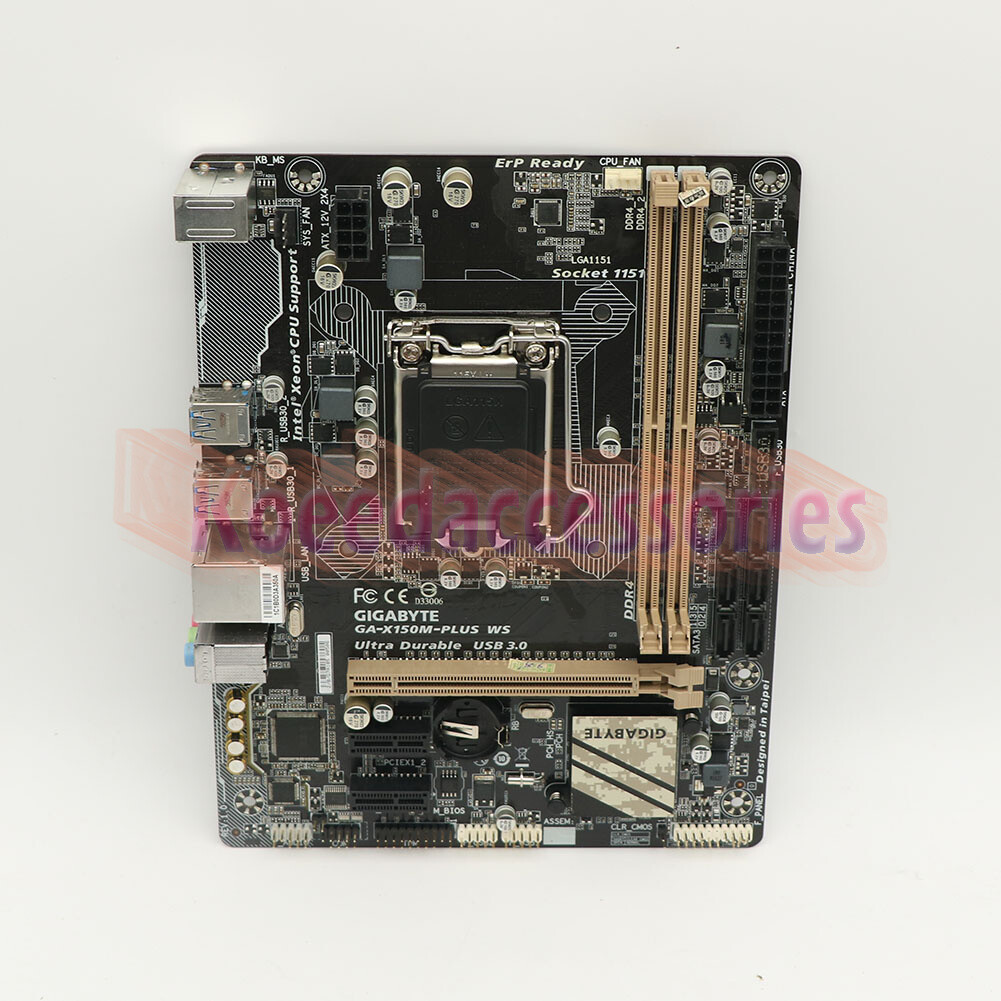 Used Gigabyte GA-X150M-PLUS WS LGA 1151 Socket Intel C232 DDR4 Motherboard 1Pcs/