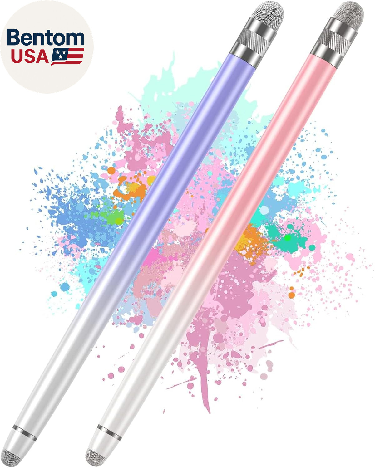 2PCS Stylus Pens for Touch Screens,Stylus Pen for Iphone/Ipad/Tablet Android/Mic