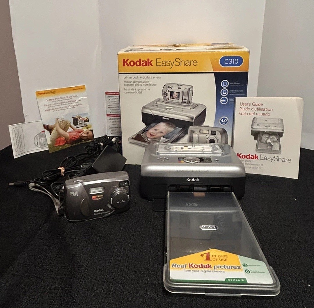 Kodak EasyShare C310 Printer Dock Bundle With CX4310 Camera Original Box 