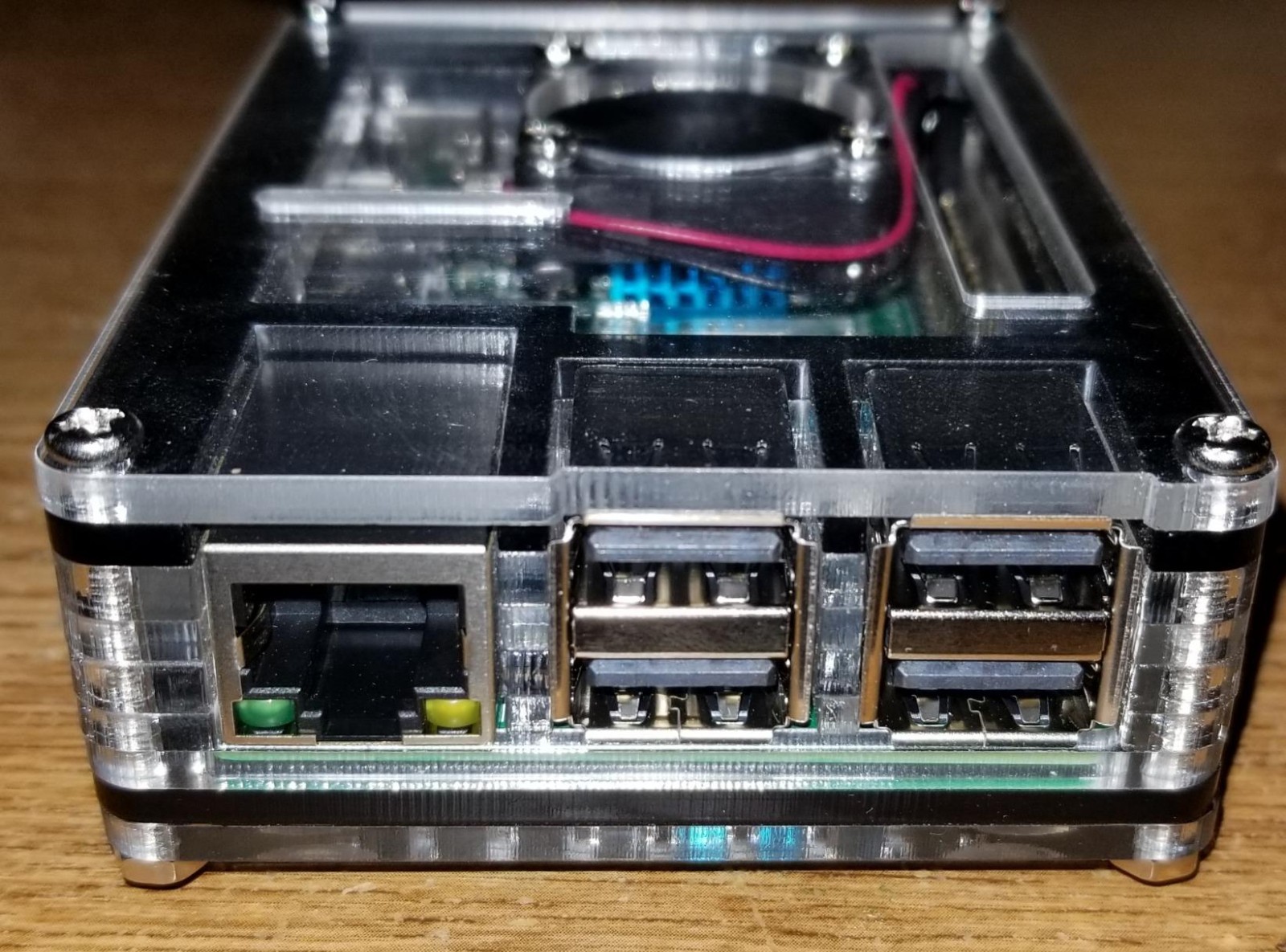 Stylish Clear Raspberry Pi 3 Case with Effective Cooling and Easy Access Ports