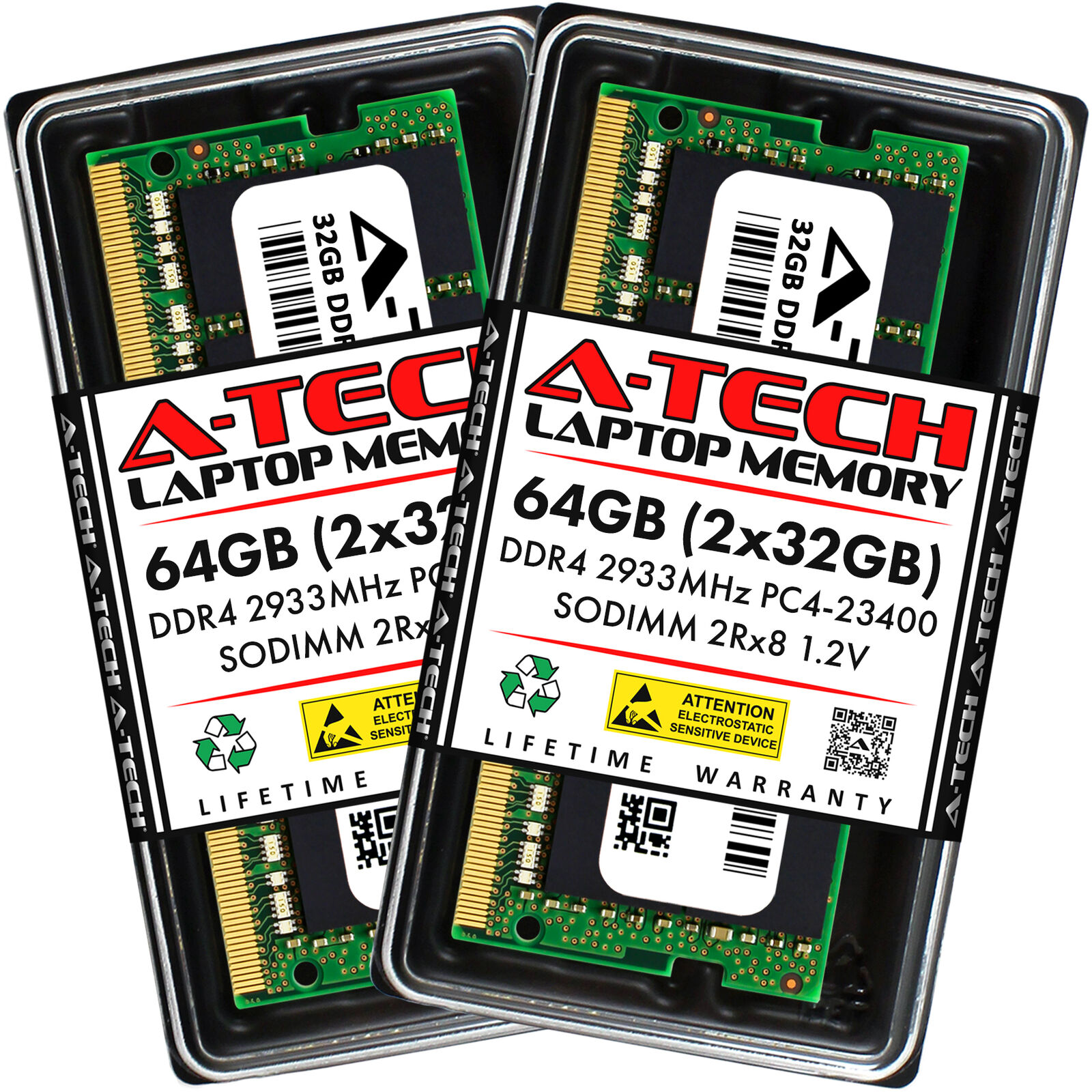 64GB 2x32GB DDR4-2933 Acer Predator PH315-53-78XB PH317-54-70ED Memory RAM