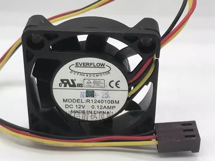 1PCS New EVERFLOW 4010 R124010BM DC12V 0.12A 4C Axial Hot Air Fan