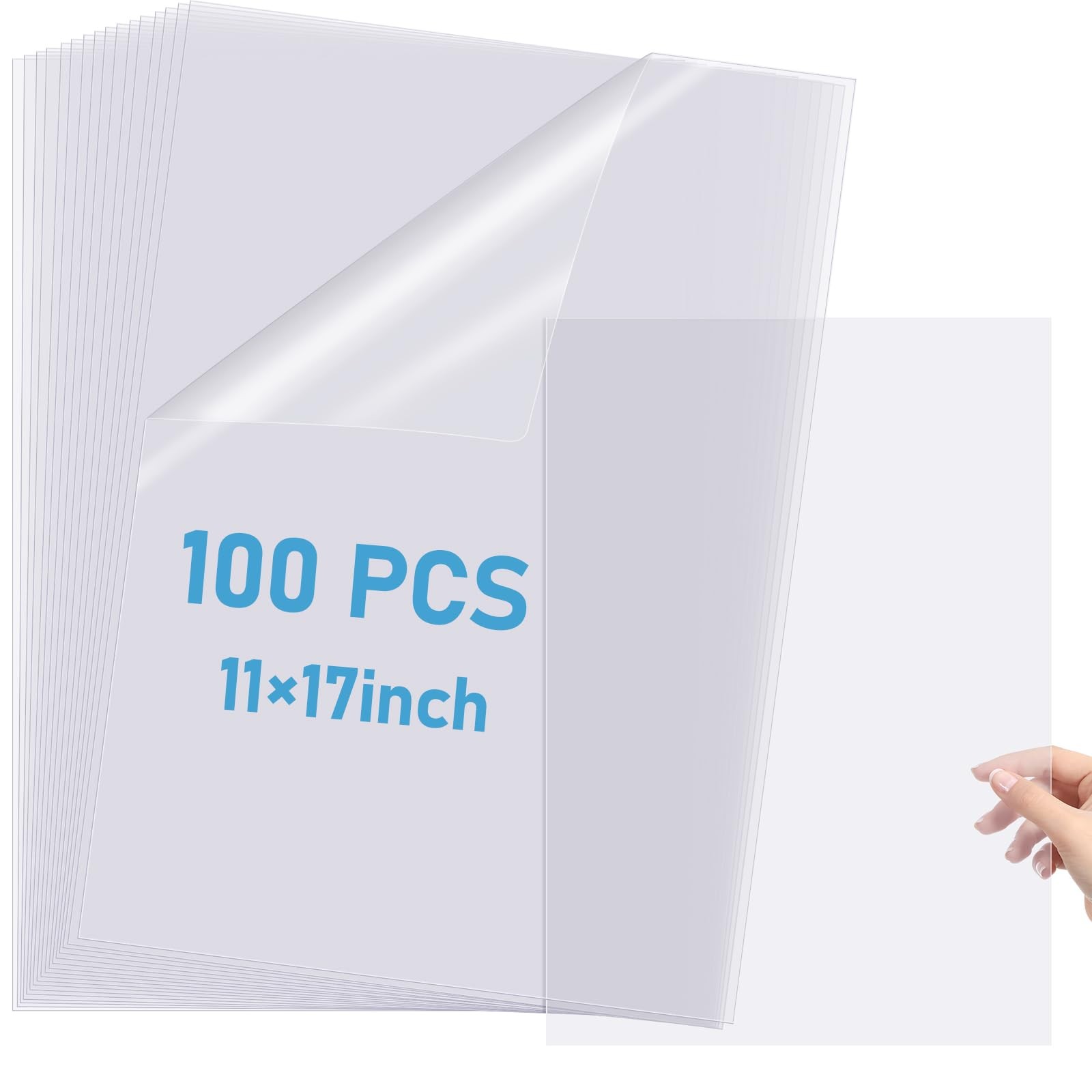 Waterproof Inkjet Transparency Film 11 x 17 Inch 100 Sheets 5 Mil
