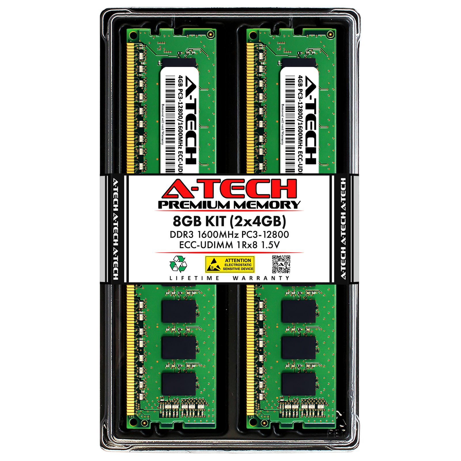 8GB 2x 4GB PC3-12800E ECC UDIMM ASUS RS100-E7/PI2 RS300-E8-RS4 Memory RAM