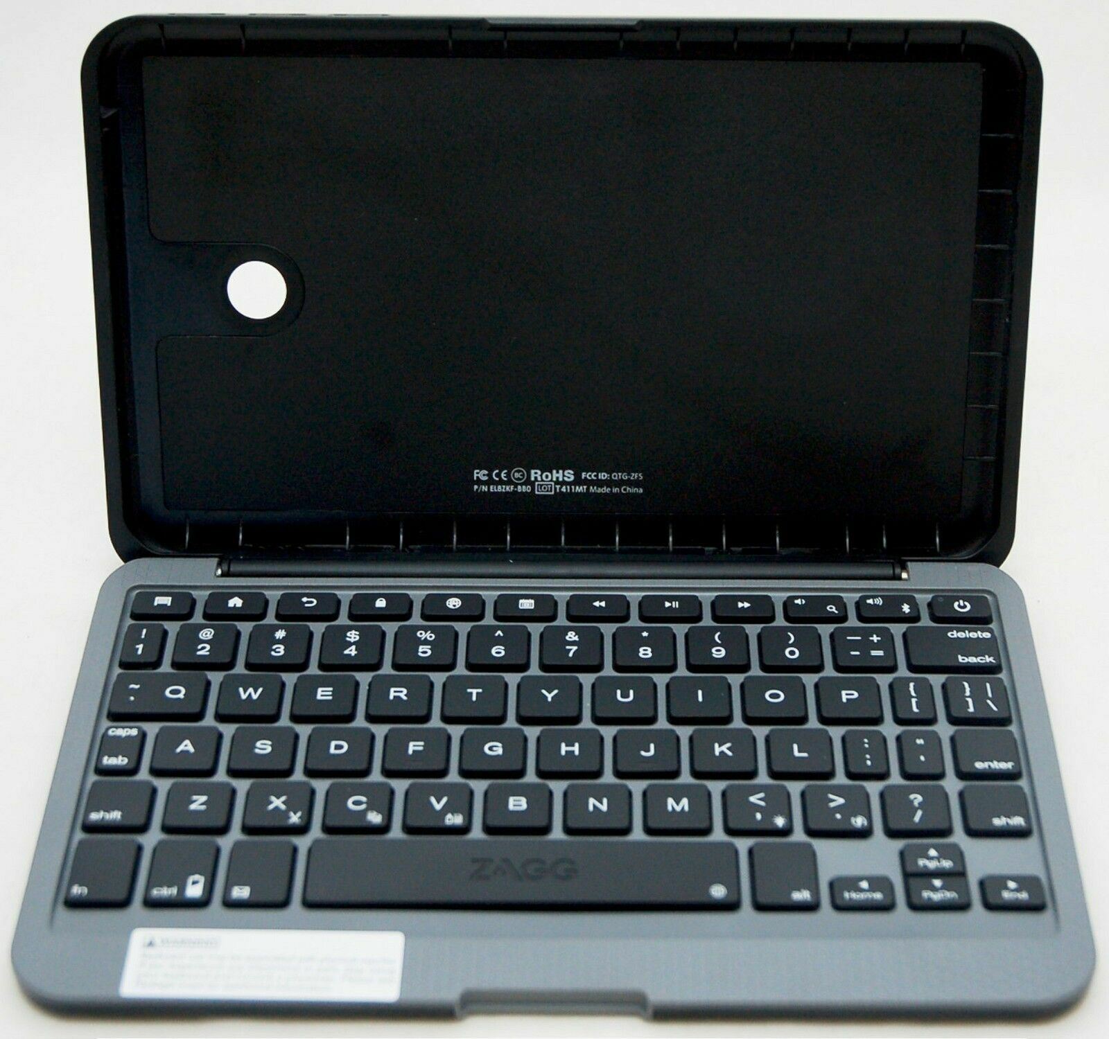 Zagg Folio Ellipsis 8 Bluetooth Keyboard backlit keys Stand Case Verizon