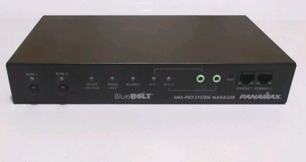 Panamax SM3-PRO 3-Outlet Power Surge Protector System Manager W/ BLUEBOLT Networ