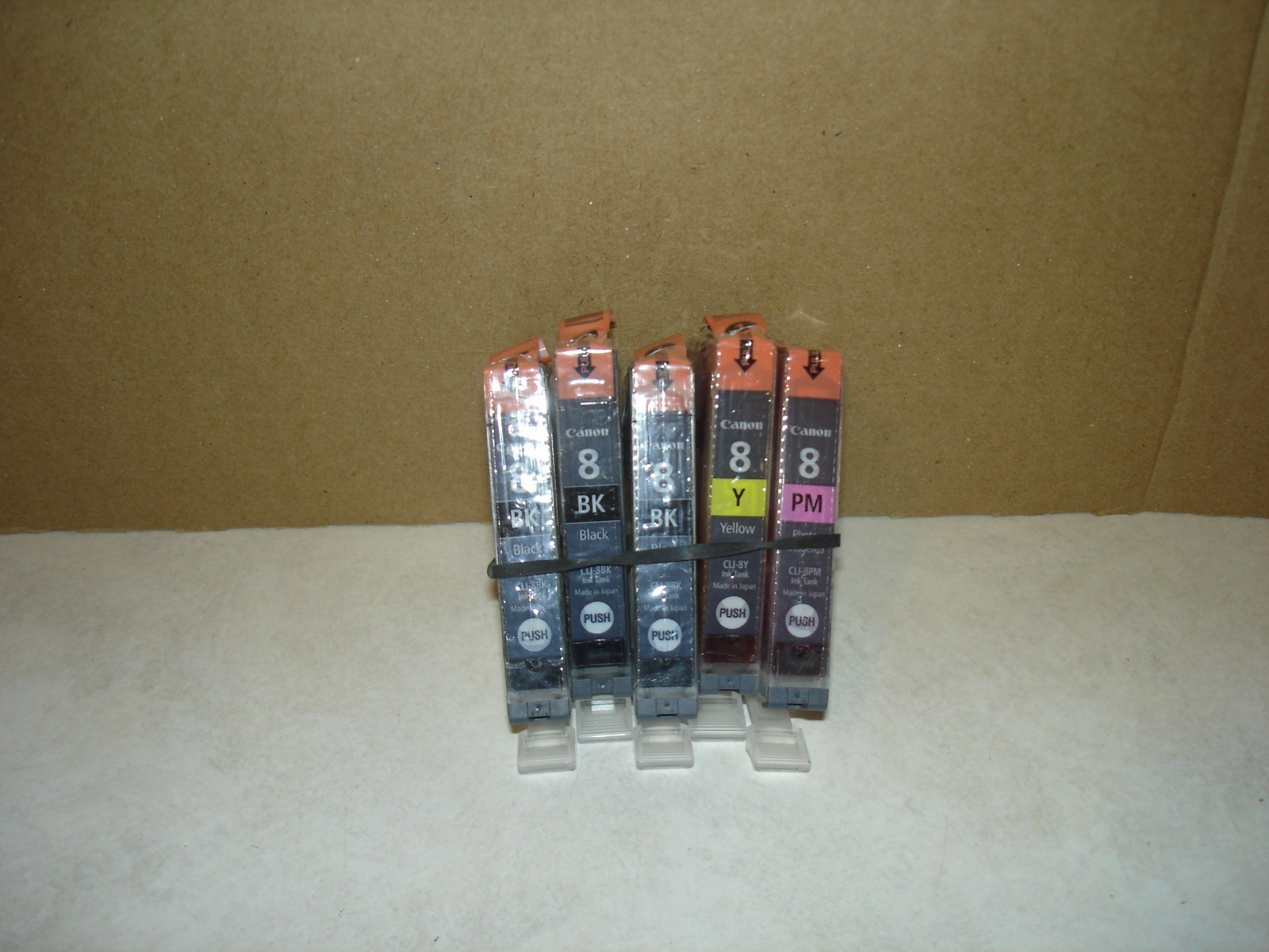 Genuine Canon CLI-8 Ink  Cartridges  Black - Photo Magenta - Yellow