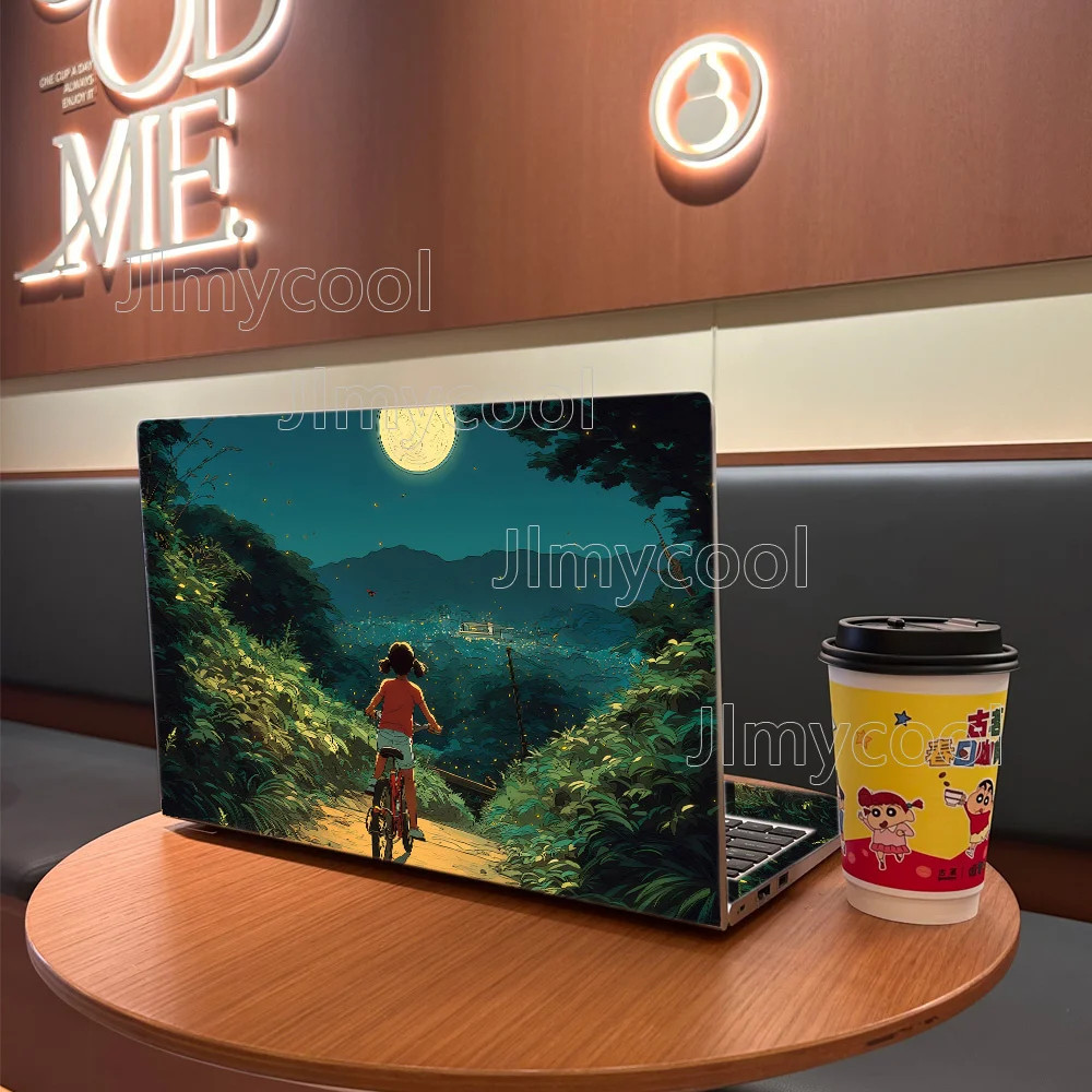 2 Pieces Vinyl Summer Evenings on Rural Roads Laptop Sticker Self-adhesive Case