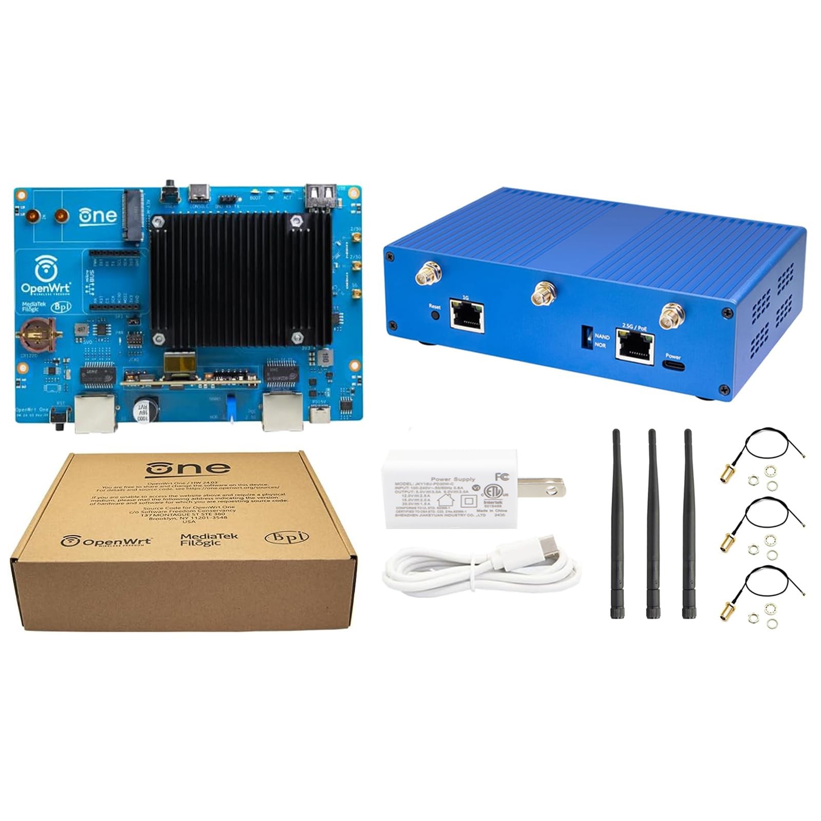 Banana Pi OpenWrt One - Dual Band WiFi 6 Wireless Router - AP-24.XY Router wi...