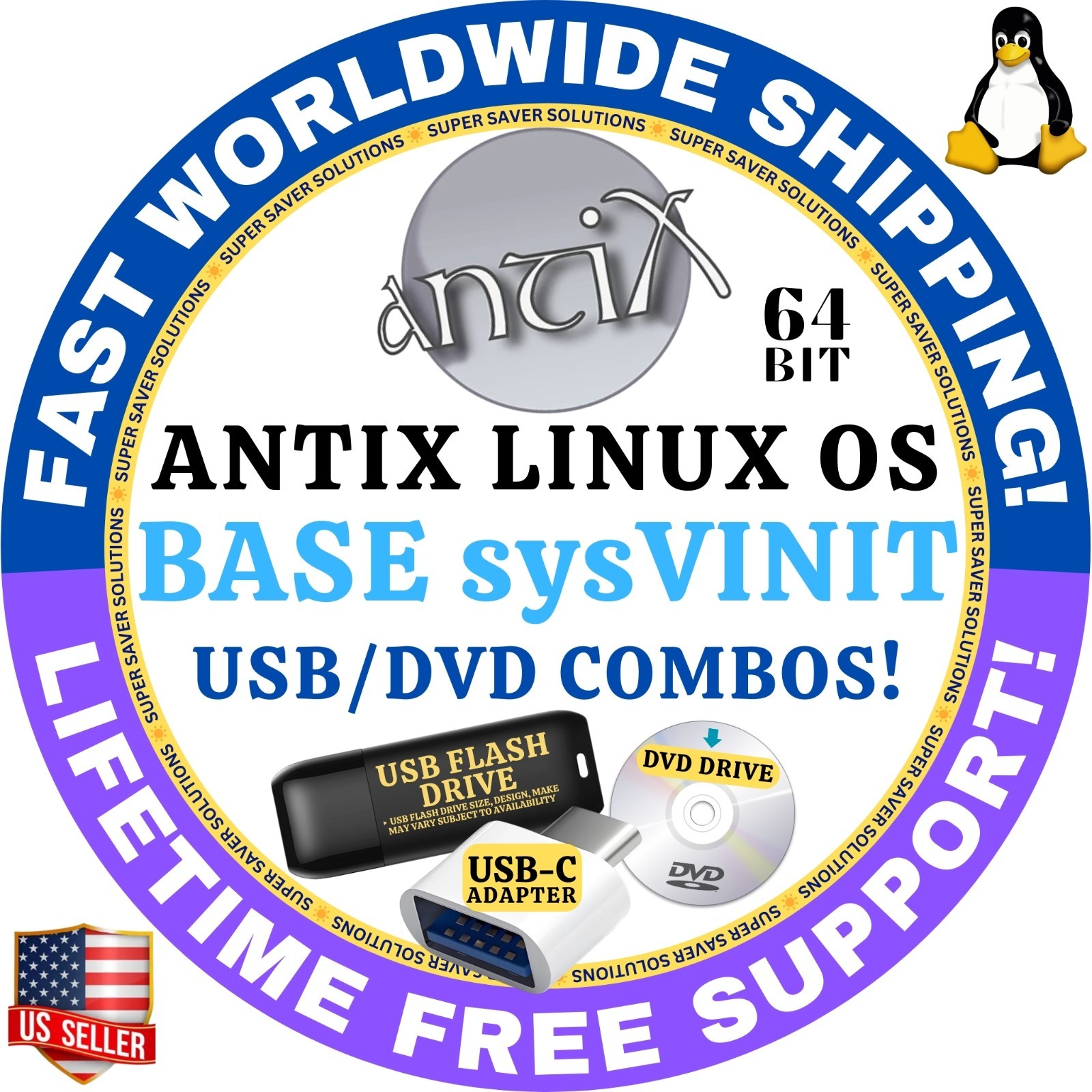 ANTIX LINUX OS LATEST sysVinit, Runit BASE, CORE, FULL, NET USB, DVD INSTALLER
