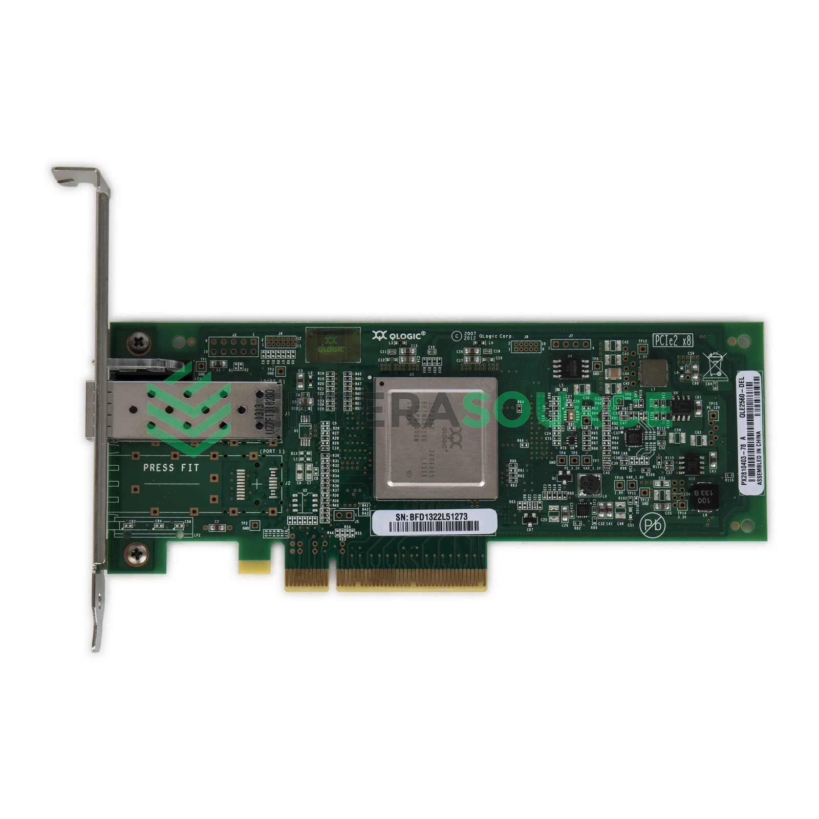 Dell R1N53 Single Port 8GB FC PCI-E HBA [Full Height] | QLogic QLE2560