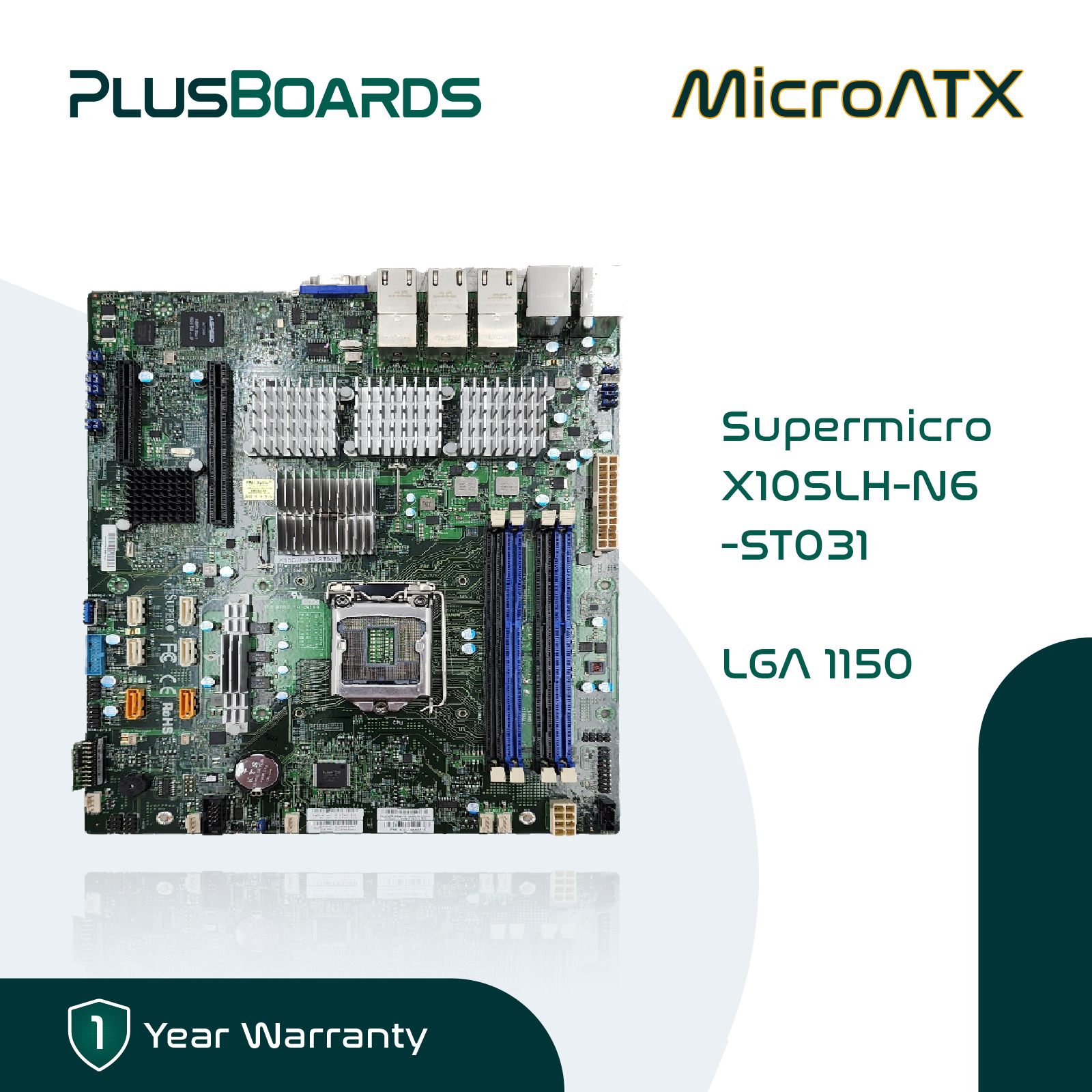 Supermicro X10SLH-N6-ST031 LGA 1150 Single Socket Micro-ATX Motherboard