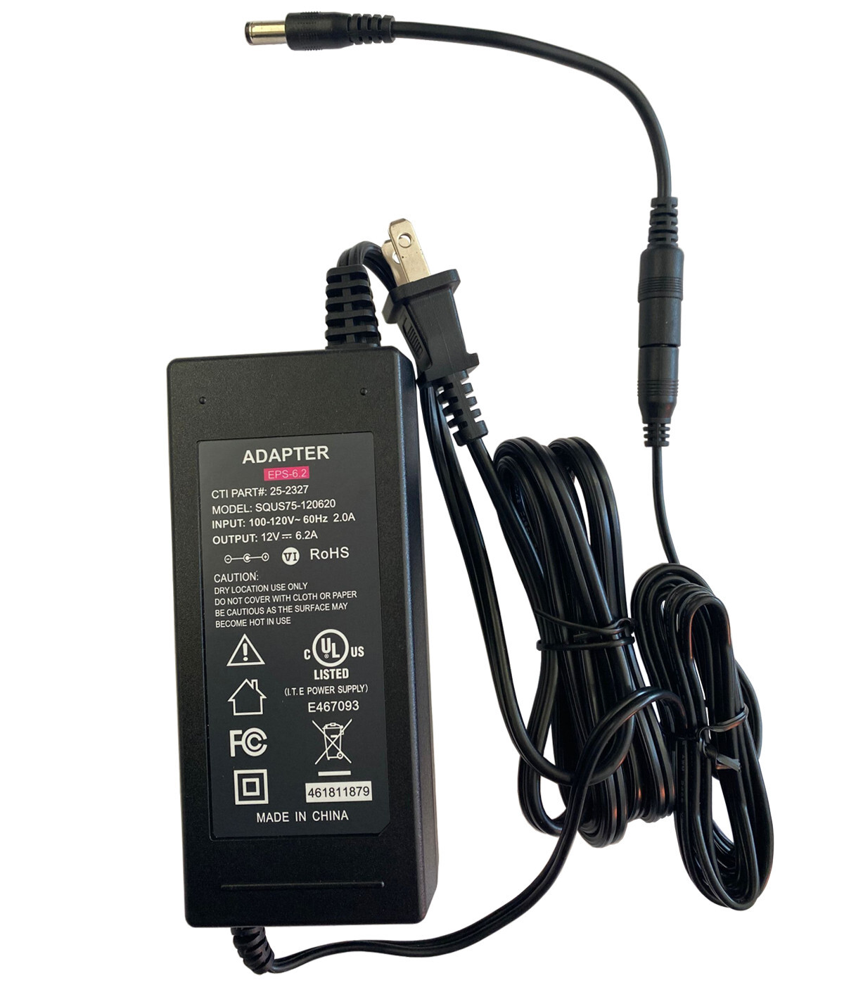 12V UL AC Adapter Charger For MSI Optix 32" 27" 24" Series Curved Gaming Monitor