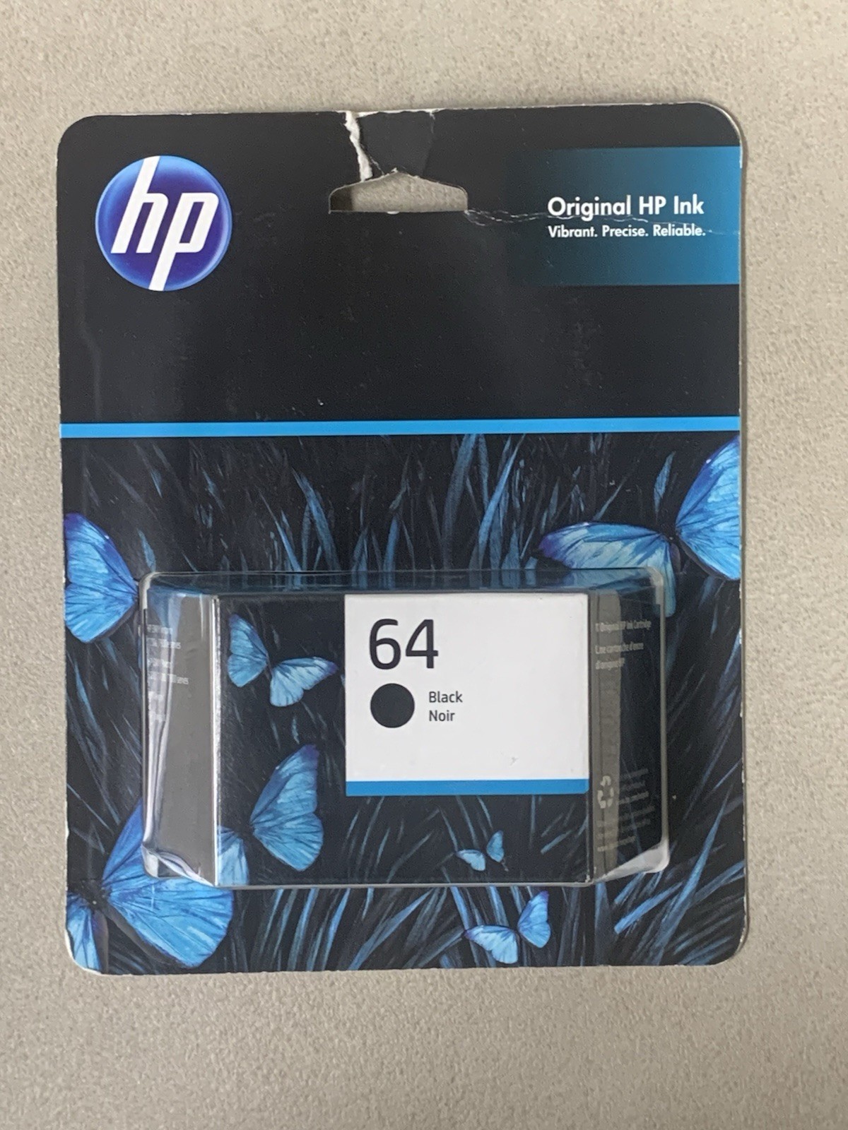 HP 64 Black Ink Cartridge (Exp 12/2025 - New Sealed