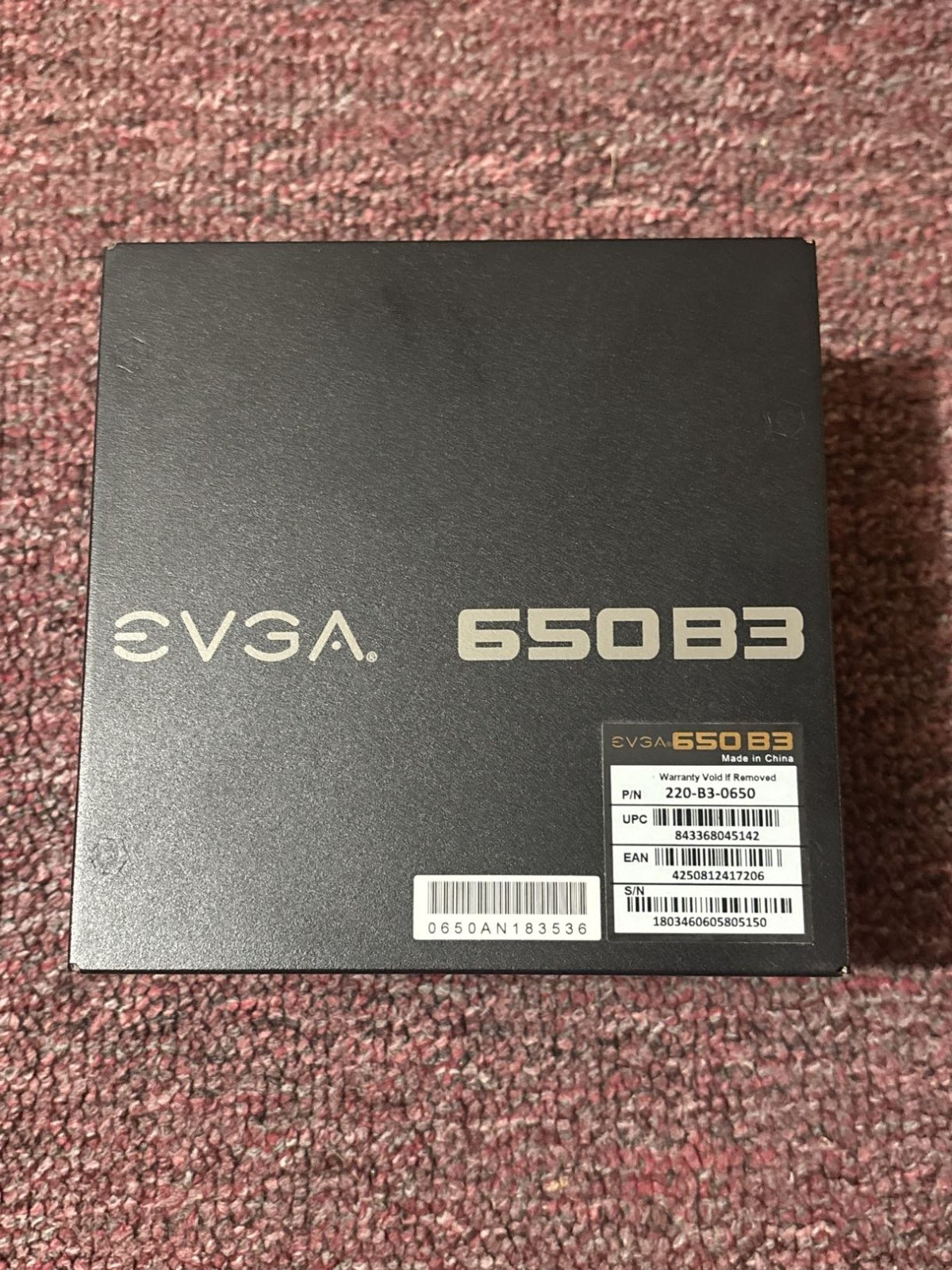 EVGA 650 B5 650W 80 Plus Bronze Fully Modular ATX PSU w/ PCIe And All Cords
