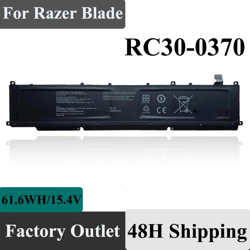 Genuine  61.6Wh RC30-0370 Battery For Razer Blade Ryzen 14" 2021 2022 RZ09-0368