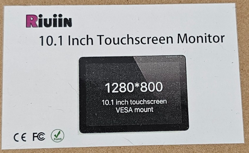 10.1 inch Capacitive Touchscreen Monitor Industrial Display VESA Mount for Kiosk