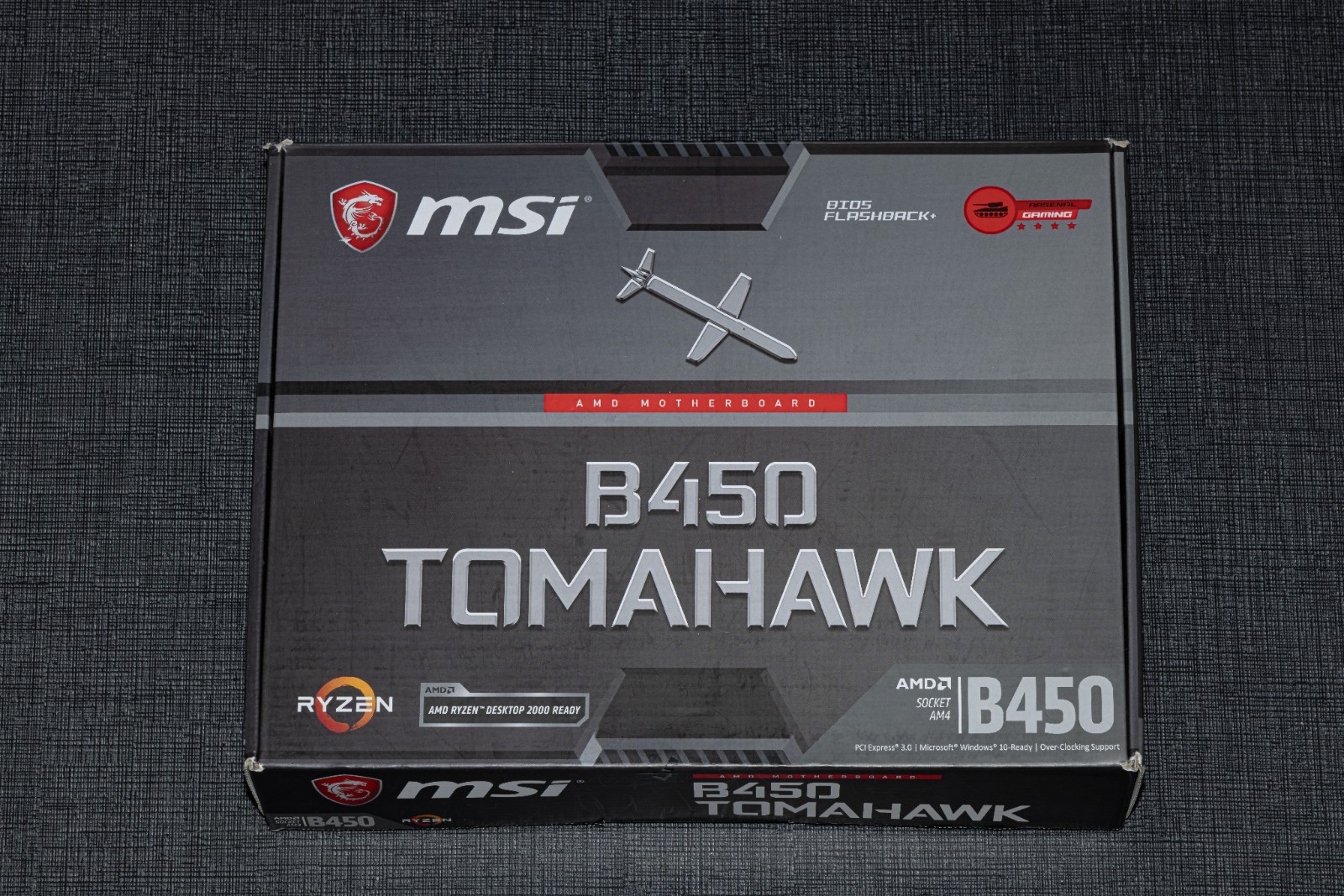 MSI B450 TOMAHAWK AMD Motherboard AM4 Ryzen ATX Desktop PC Gaming