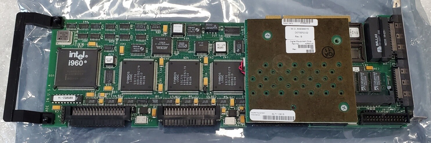 DEC KZPAC-XF PCI 3 CHANNEL / 2 PORT ULTRA SCSI PCI RAID CONTROLLER