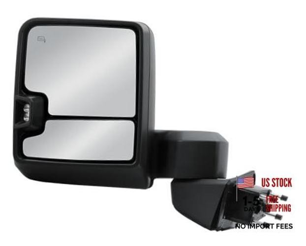 Driver Left Side Door Towing Mirror Power Heated Glass Basic Driver (LH) Side