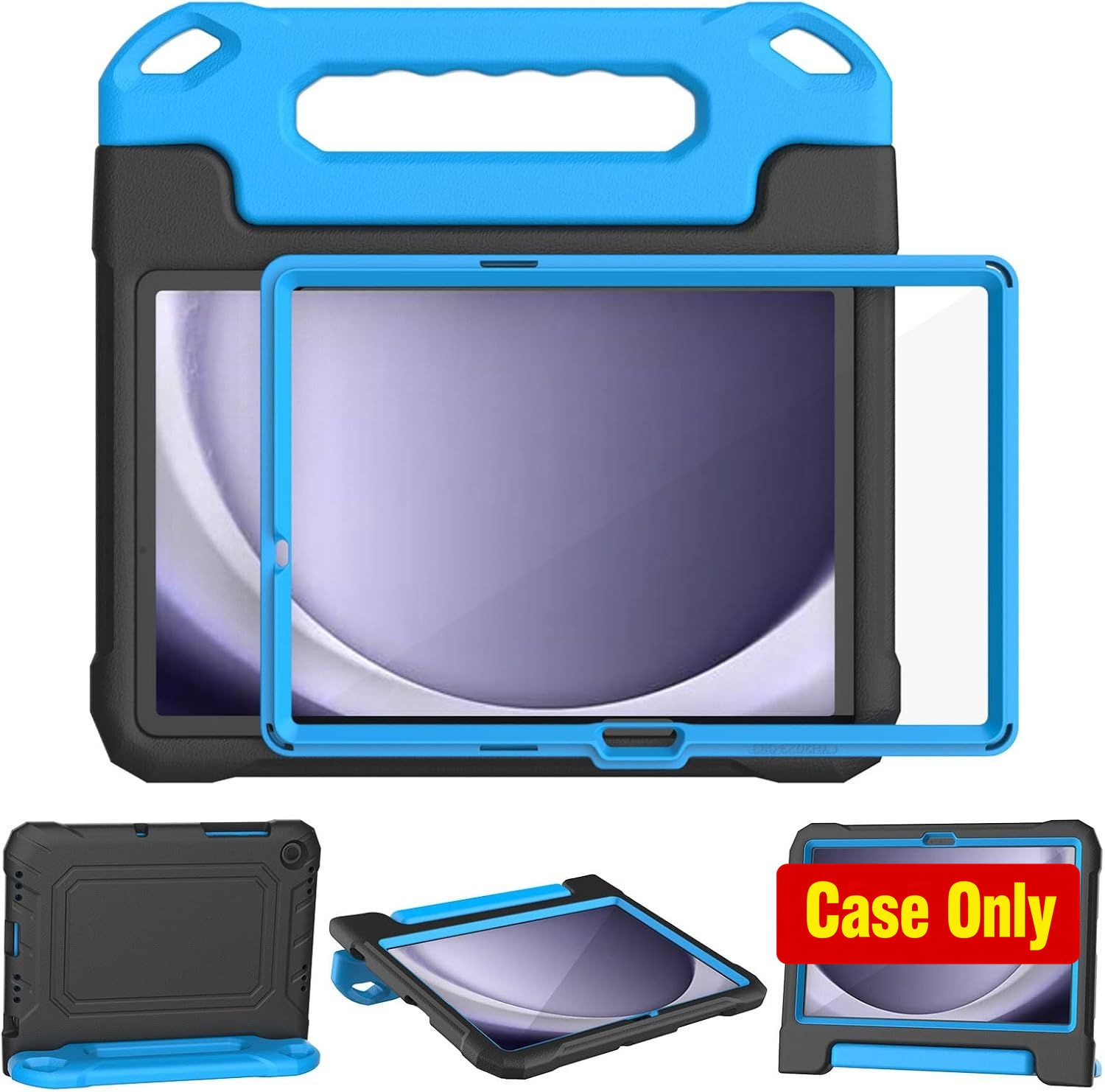 Kids Case for Tab A11 Plus 11", Shockproof, Lightweight, Stand, Black&Blue