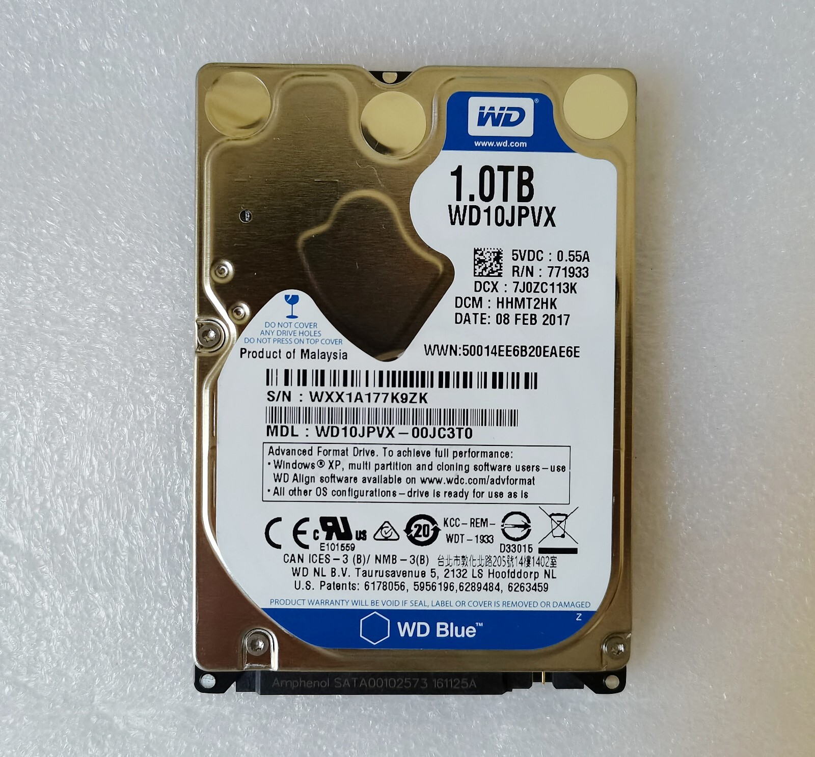 FOR FIT WD WD10JPVX 1TB 5400RPM 2.5" SATA Laptop Hard Drive for ps3 ps4