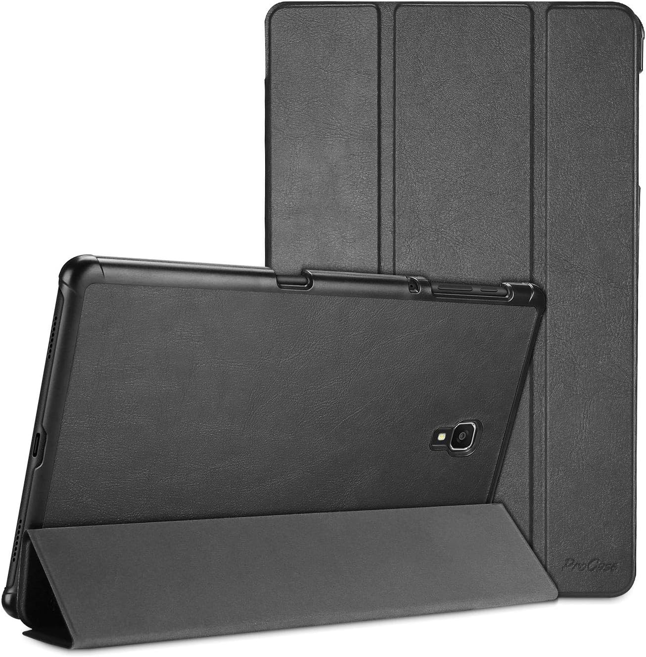 Galaxy Tab A 10.5 2018 Hard Shell Case - Stylish Black with Auto Wake Feature