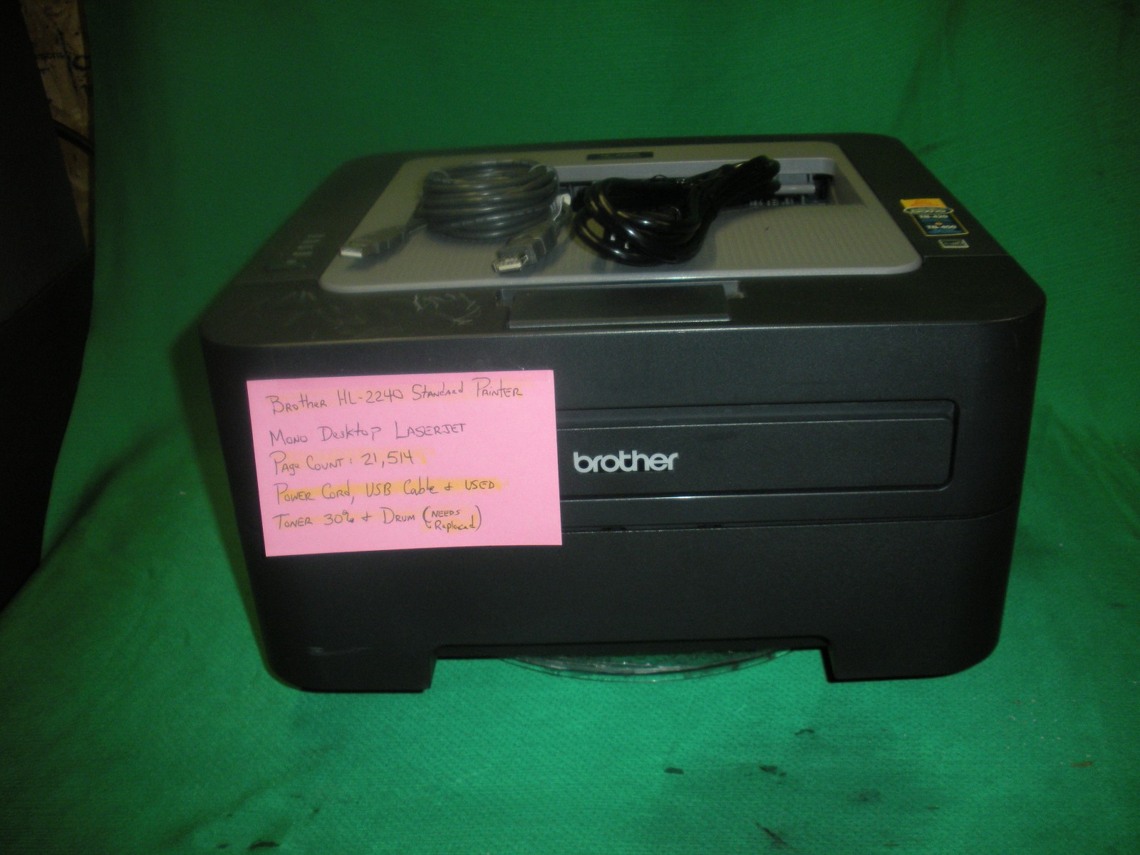 Brother HL-2240 Standard Printer Page Count 21,514
