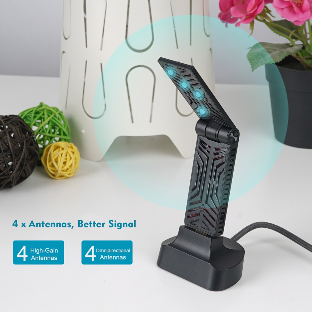 WAVLINK  BE6500/AC1900 Dual band USB 3.0 Wireless Adapter Wireless Dongle for PC