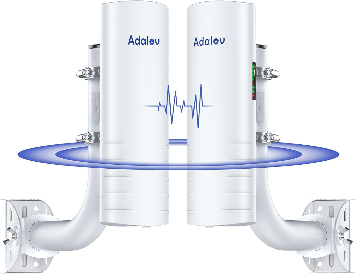 Outdoor Wireless Bridges 5KM Wireless Bridge with 2 x 1Gbs Ports &Bracket Mounts