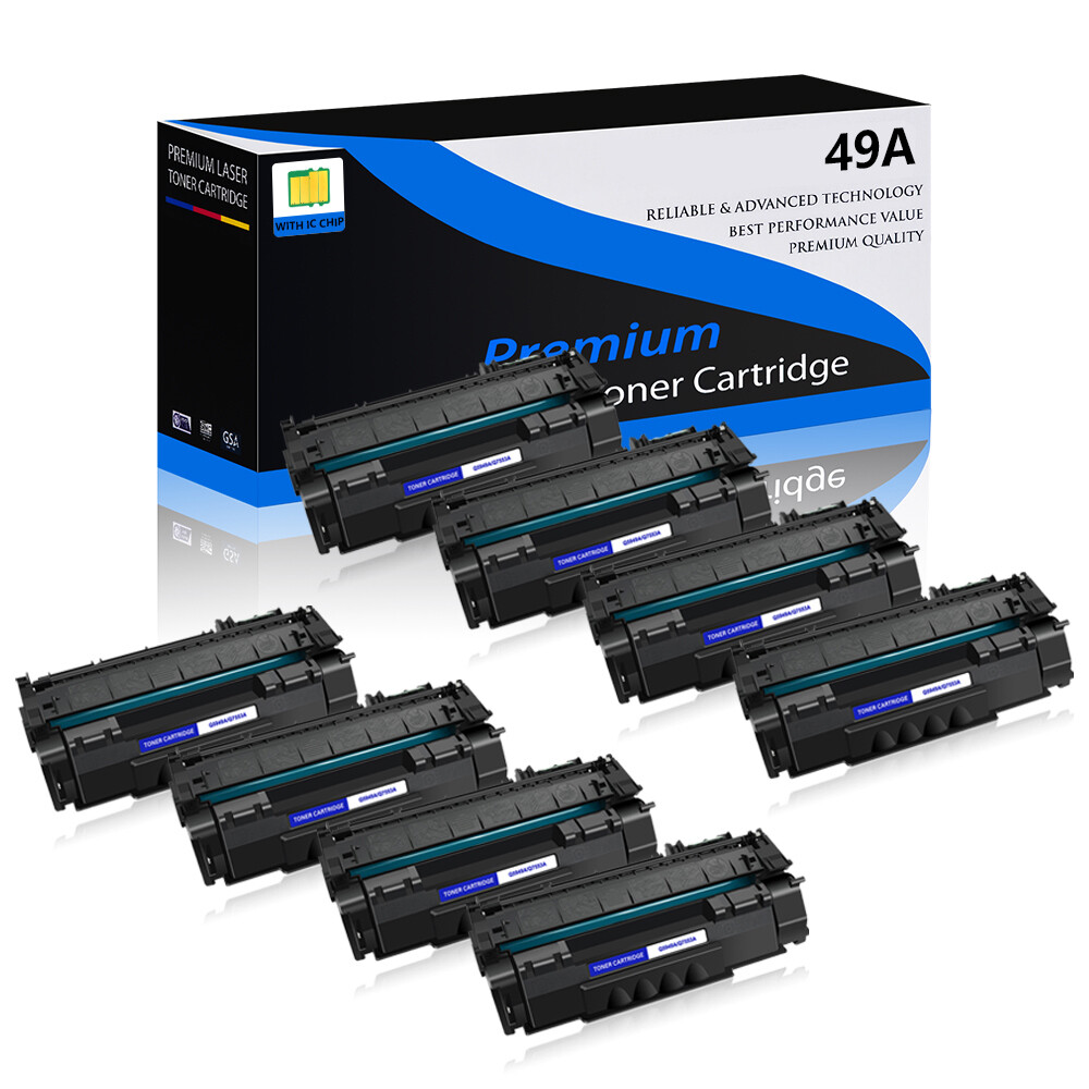 8 Pack Q5949A 49A Laser Toner Cartridge For HP LaserJet 1160 1320 3390 3392 n nw