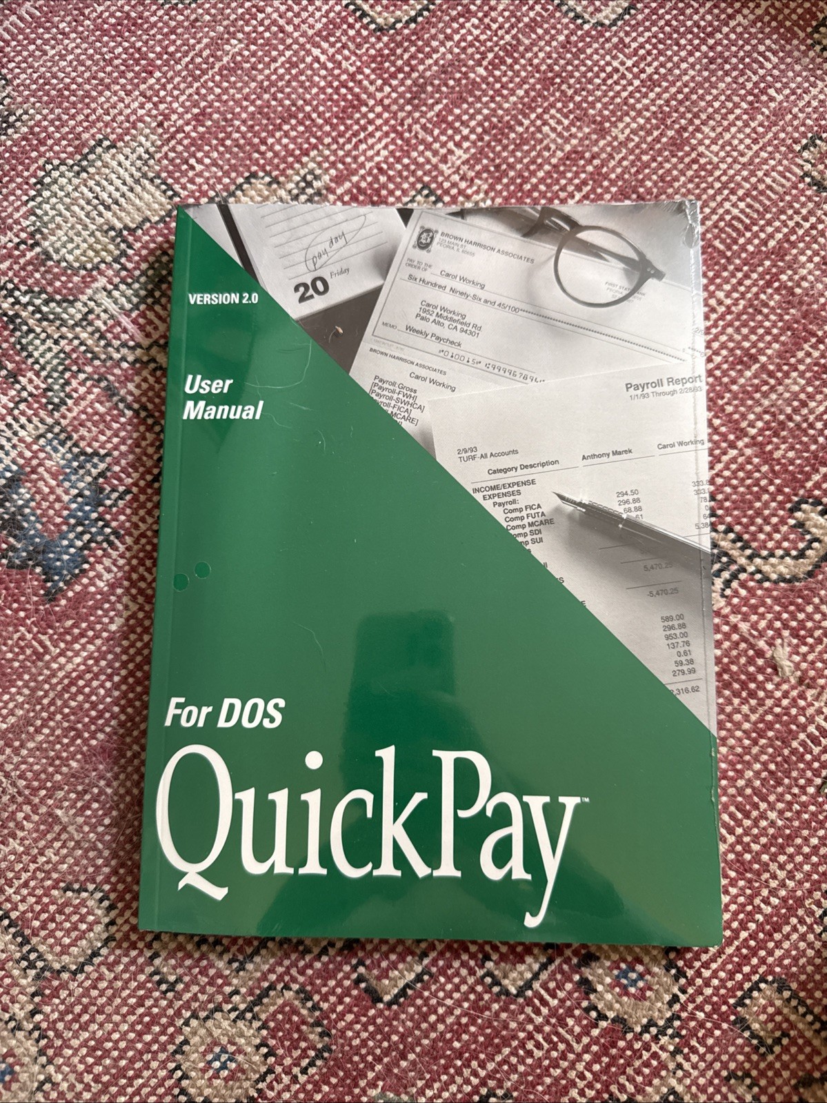 QuickPay Version 3 for DOS User Manual Intuit 1993 Payroll Software Guide