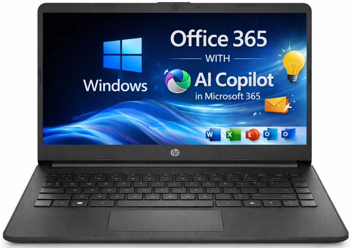 HP with Microsoft Office 365 Windows 11 Laptop 64GB SSD 1TB Cloud AI Copilot