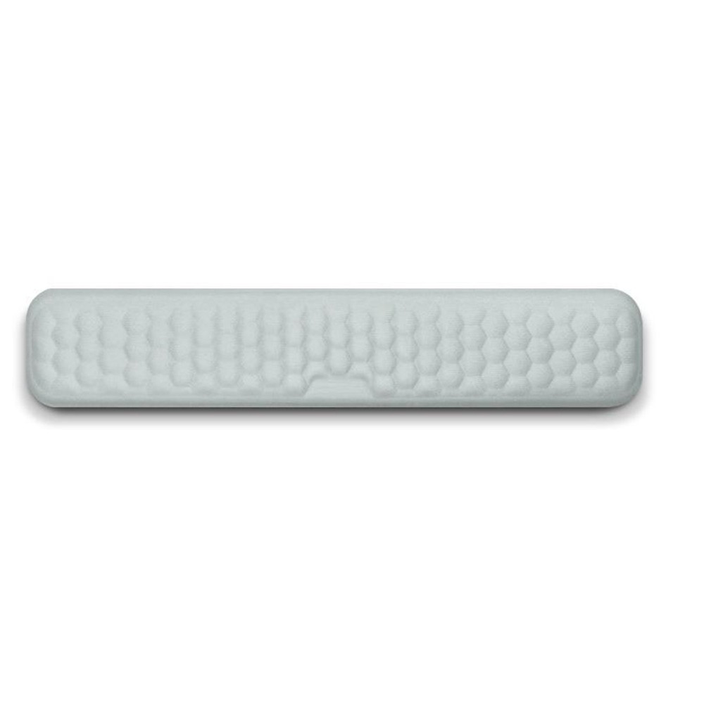 Medium Memory Foam Keyboard Wrist Rest Pad Fabric Surface Gray